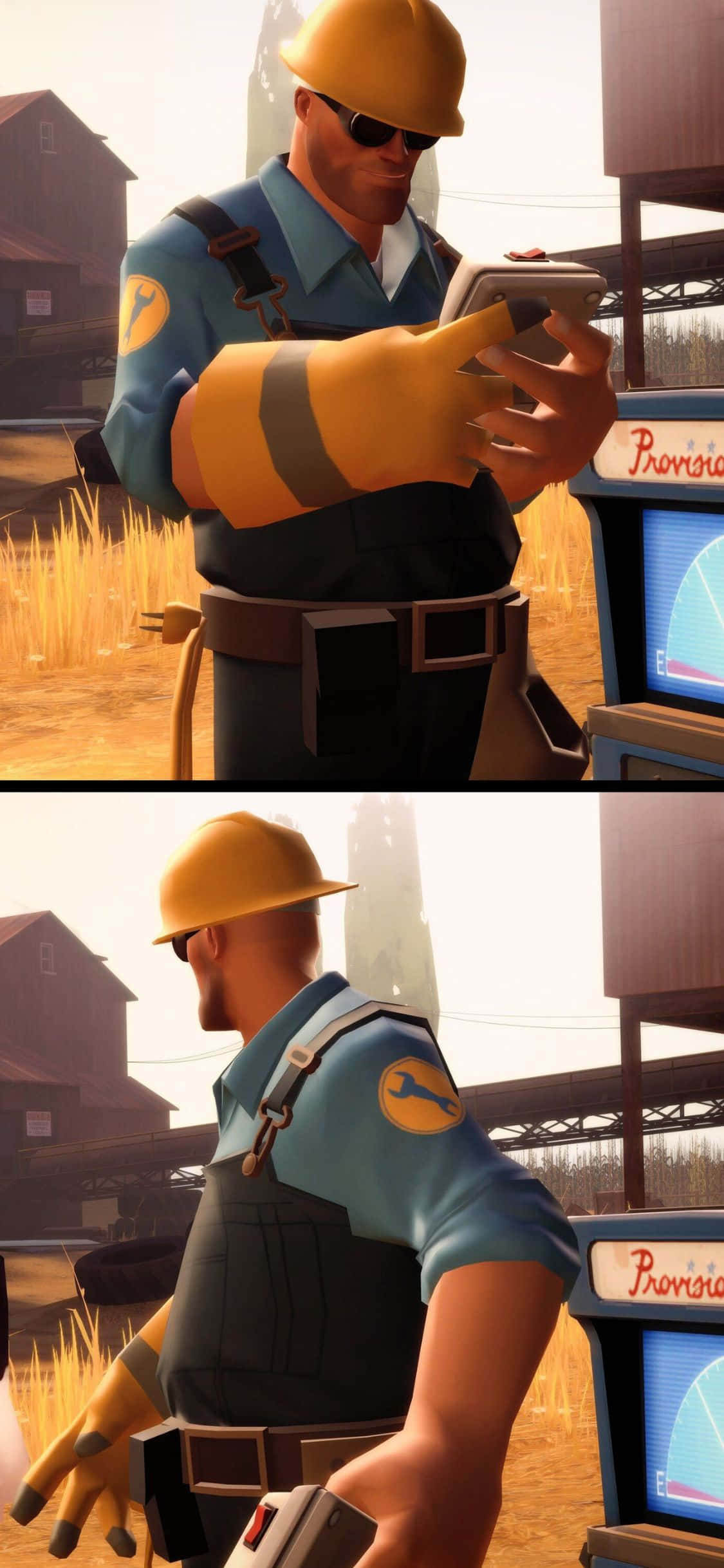 Inginerul construiește un Dispenser – Fundal iPhone Xs TF2 Fundal