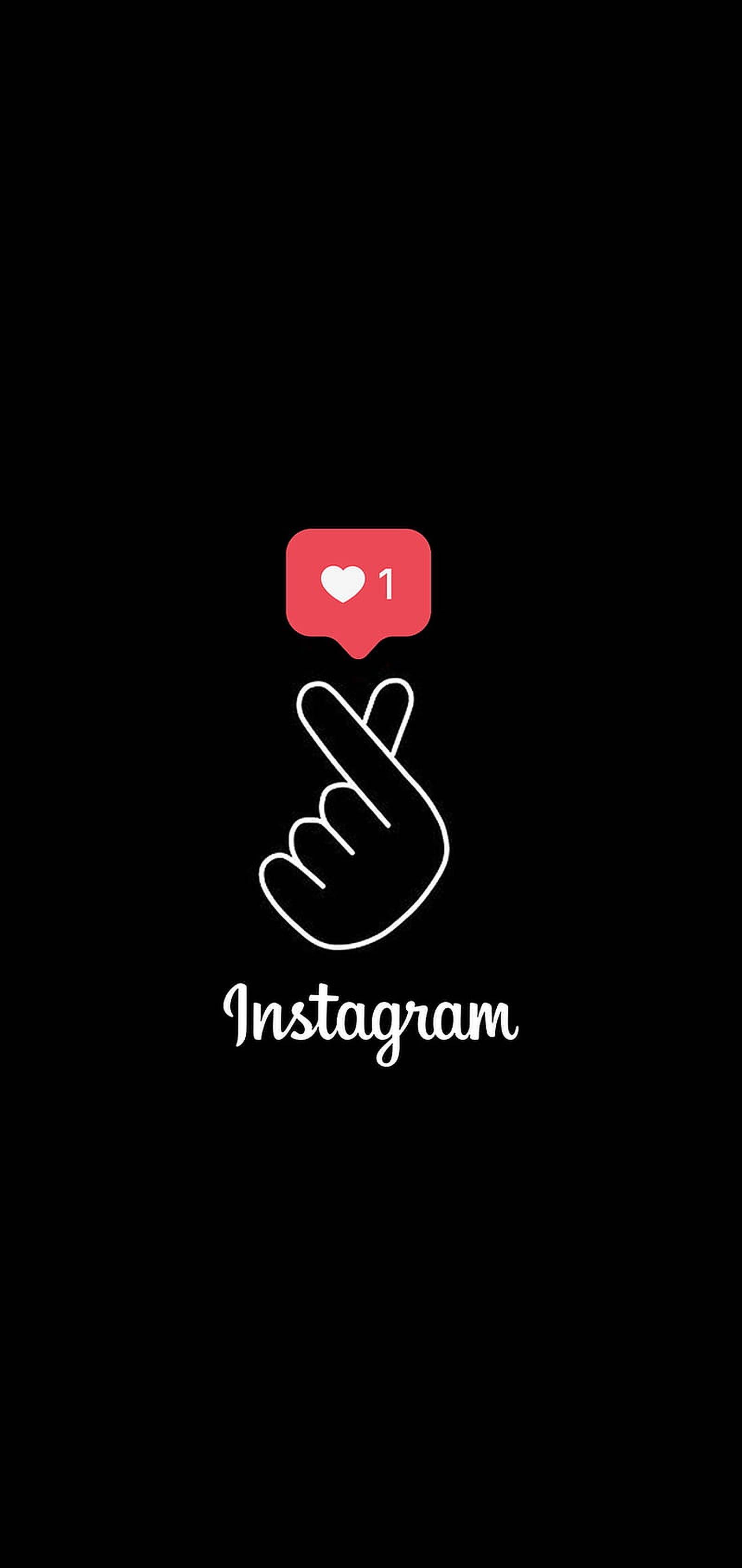 Inimă Deget Arta Instagram Fundal