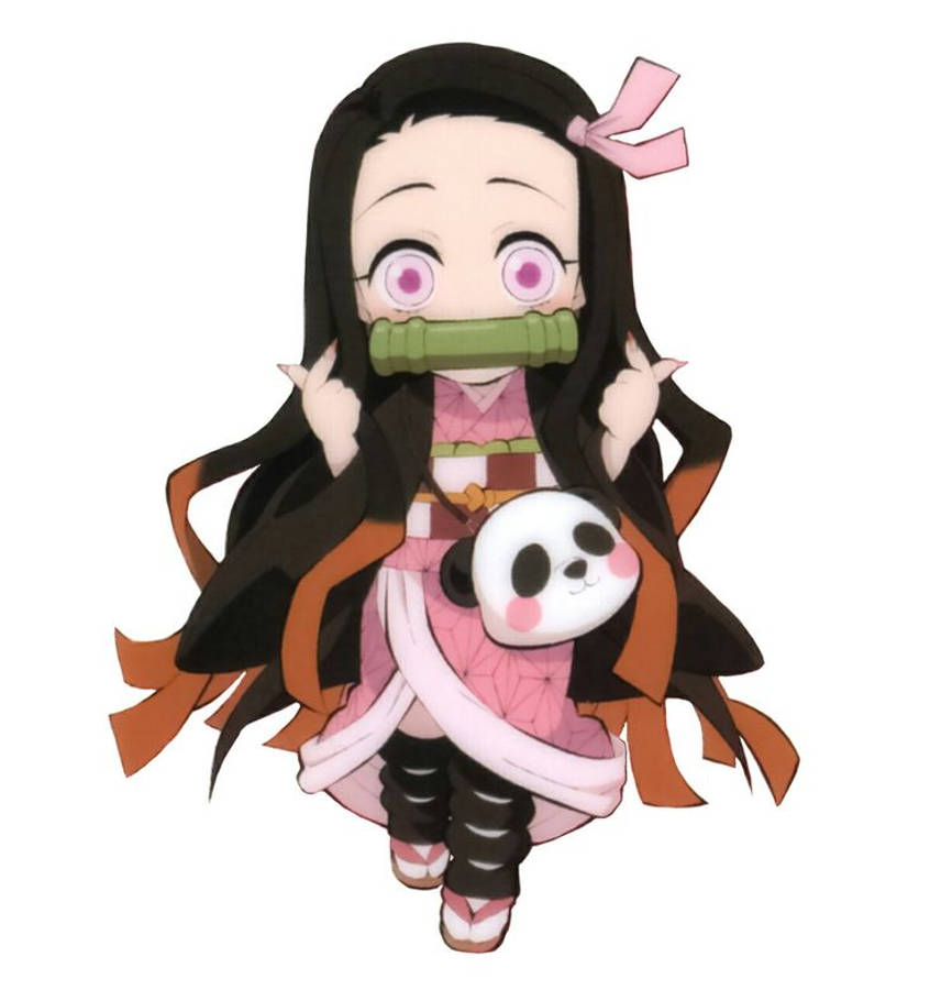 Inimă Deget Nezuko Demon Slayer Fundal