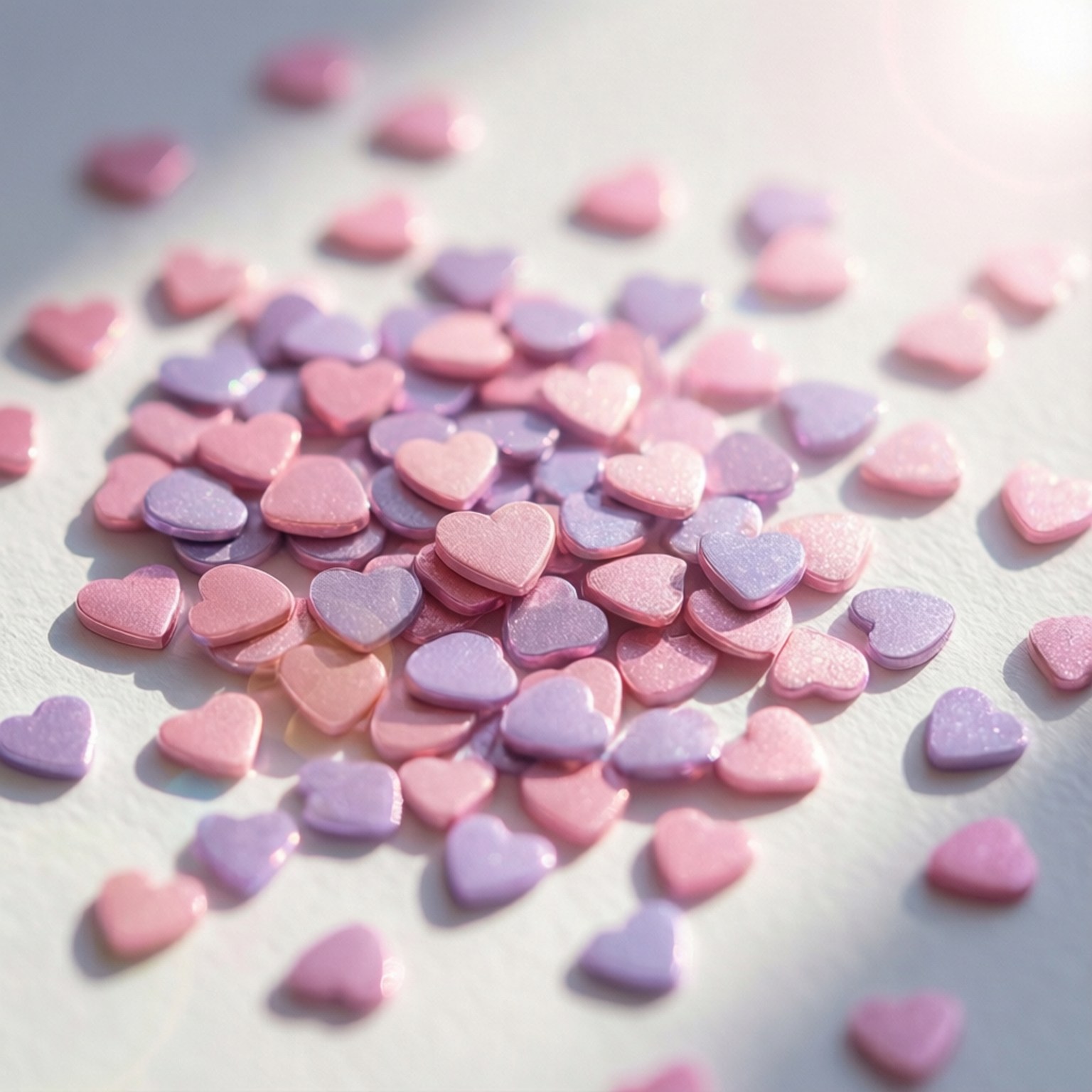 Inimă Sequin Pastel Fundal