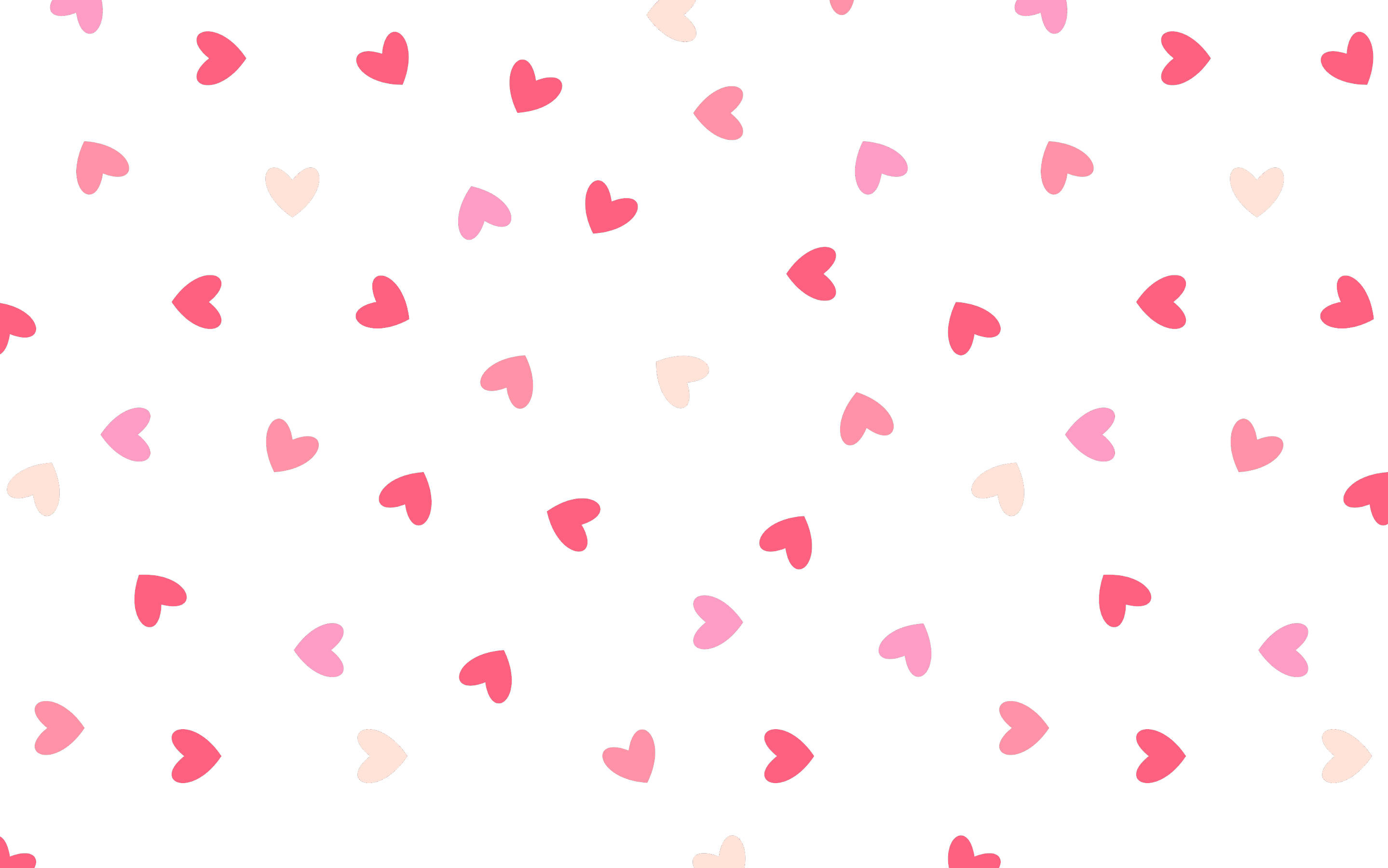 Inimi împrăștiate de Valentine's Day pentru desktop Fundal