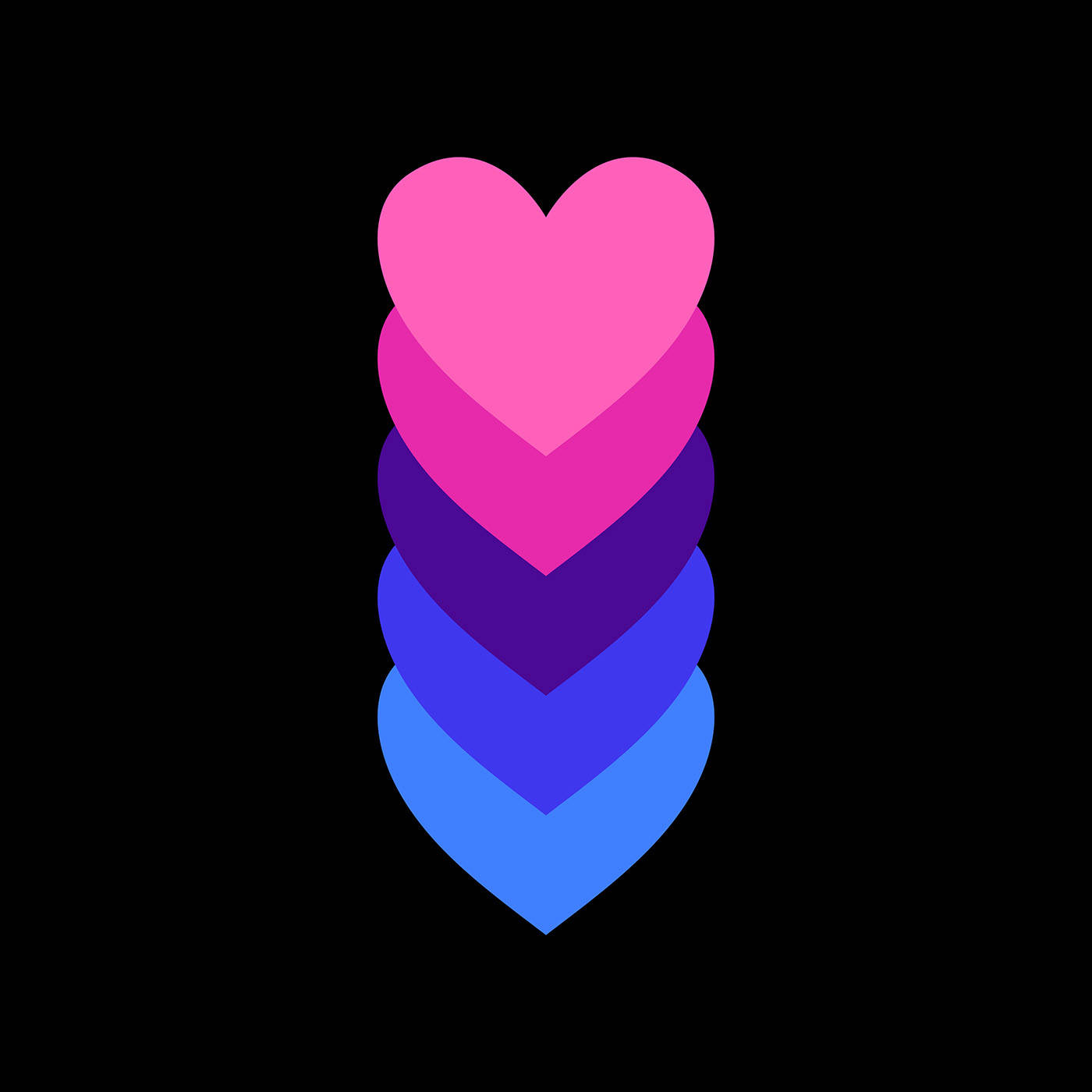 Inimi pastelate omnisexuale Fundal