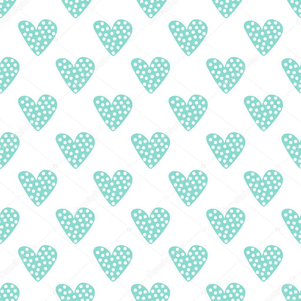 Inimi punctate verde pastel Fundal