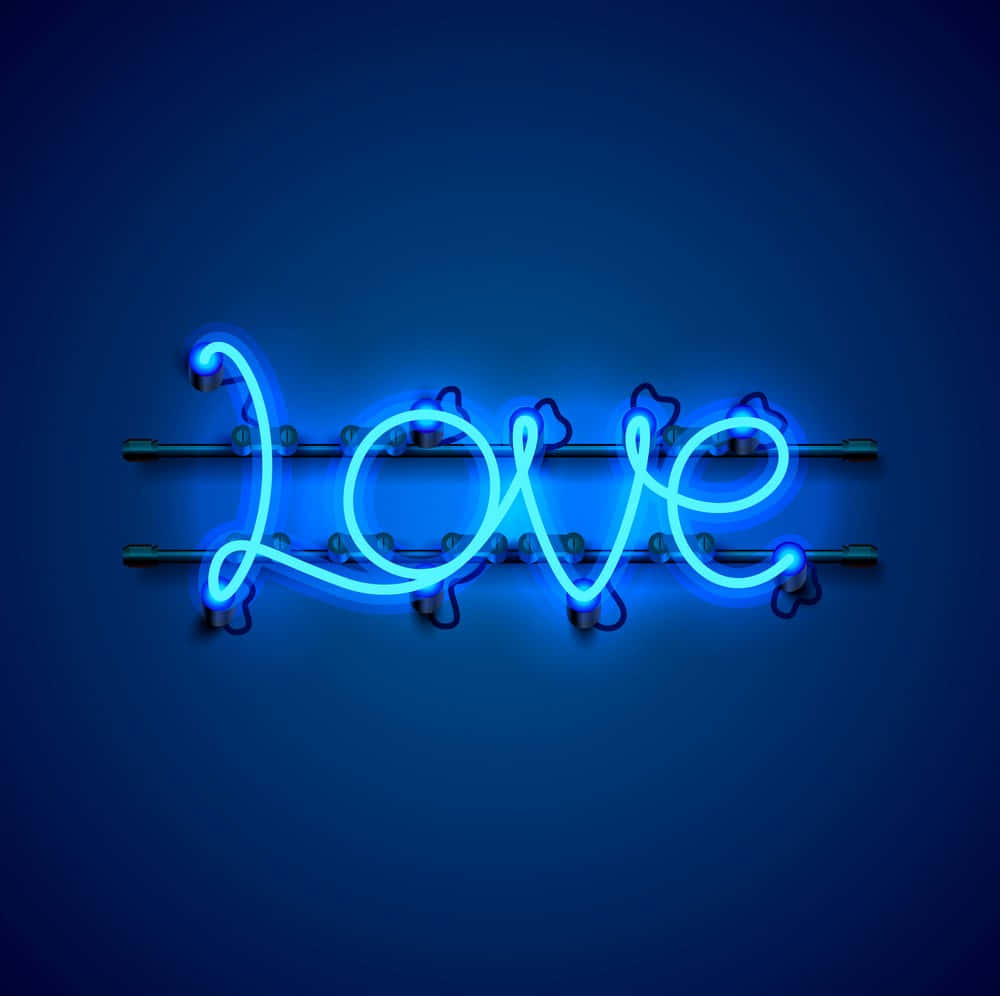 Înseninează-ți ziua cu albastru neon Fundal