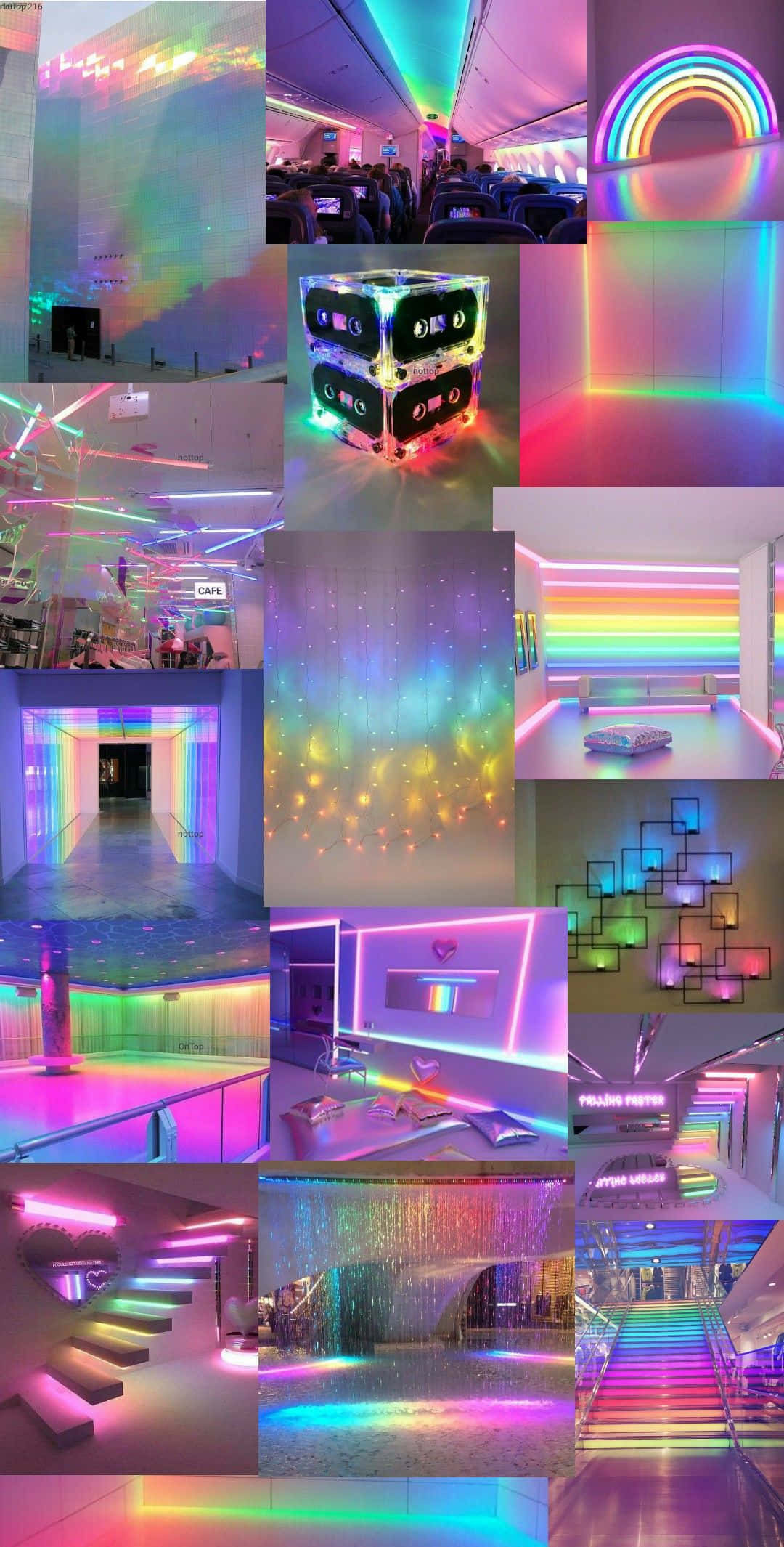 Înseninează-ți ziua cu un Rainbow Aesthetic colorat. Fundal