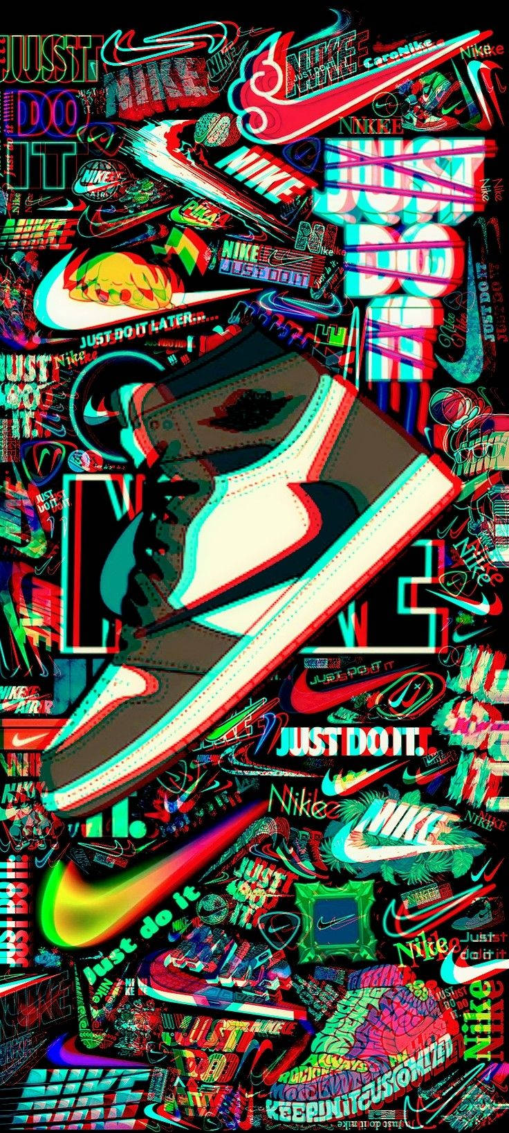 Inspirați-vă de Graffiti-ul Î curajos al Nike Fundal