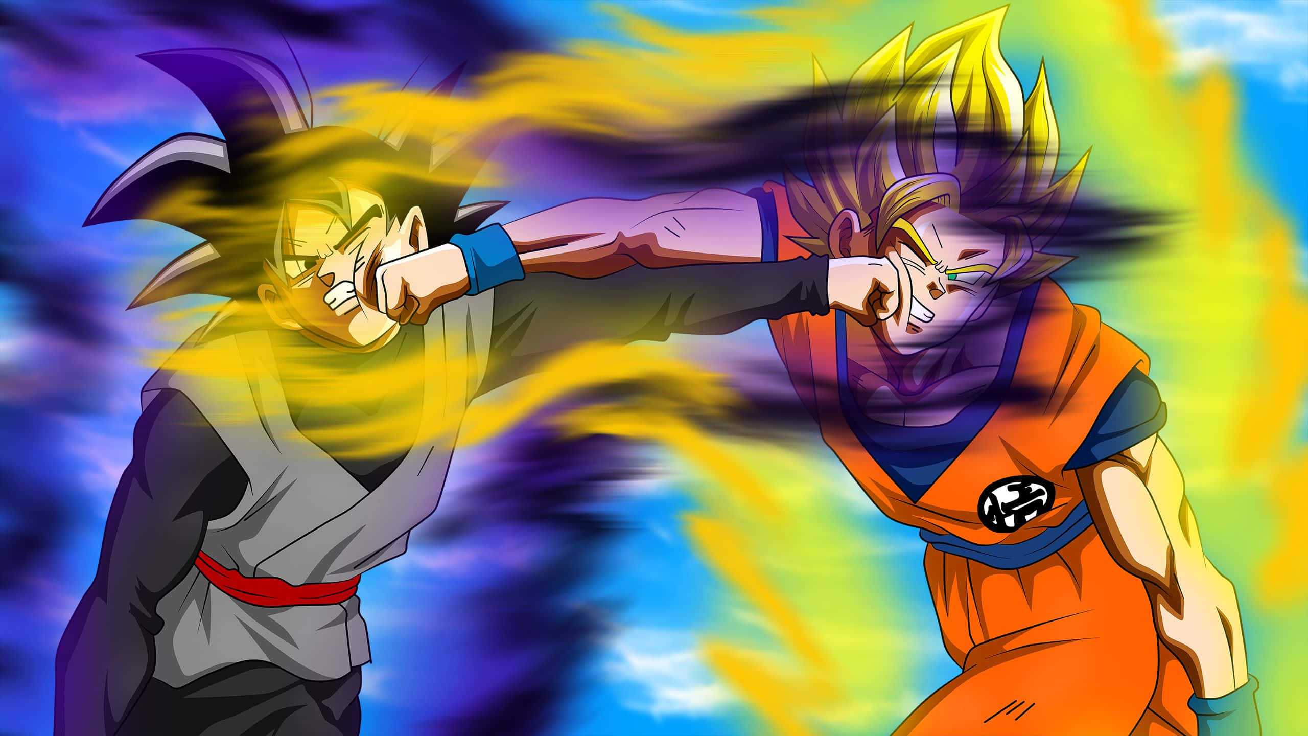 Intensitate Puternică: Goku Black Dezlănțuit Fundal
