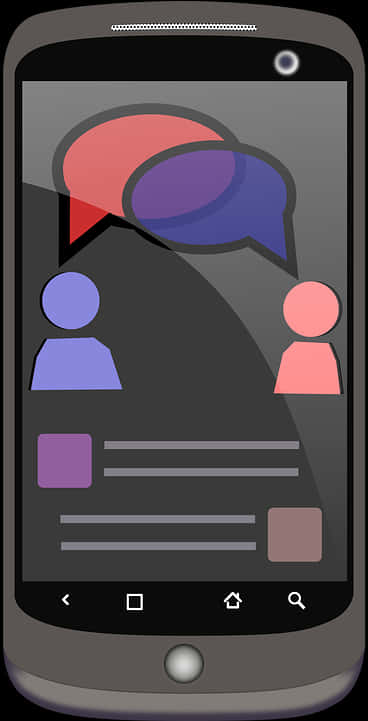 Interfață de chat pentru smartphone - vector Fundal