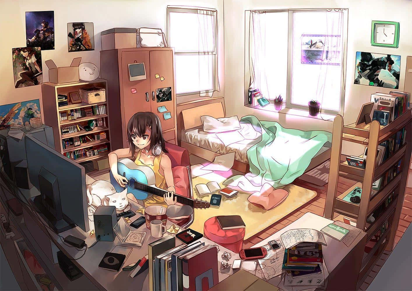Intră în Camera Anime pentru Experiența Ta Ultimate Anime Fundal