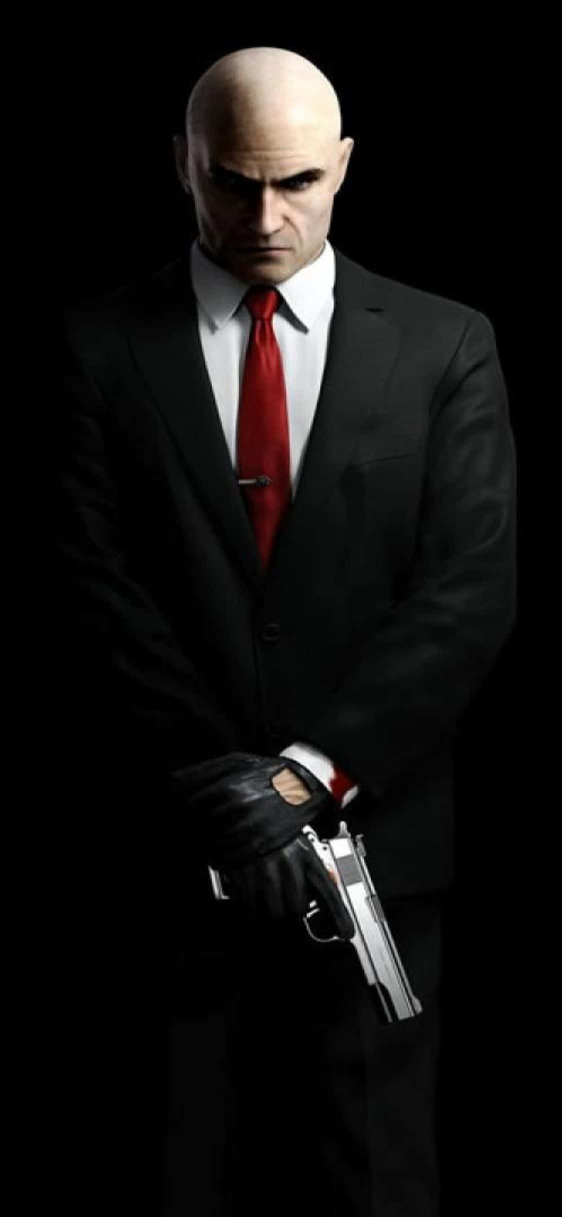Pășiți în lumea întunecată a Hitman Absolution cu impresionantul iPhone X Fundal