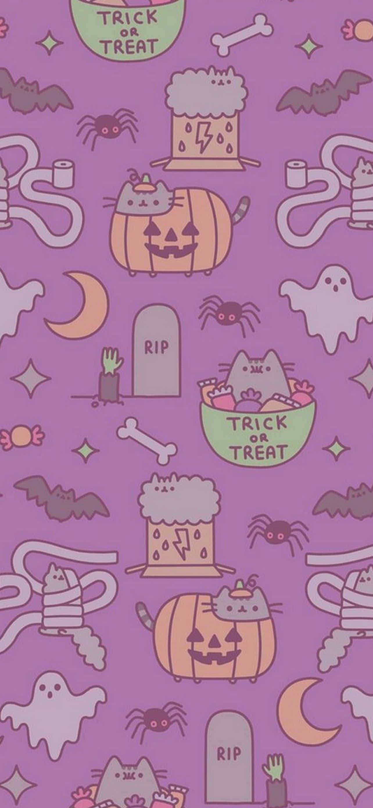 Intră în spiritul Halloween-ului cu acest wallpaper iPhone amuzant! Fundal