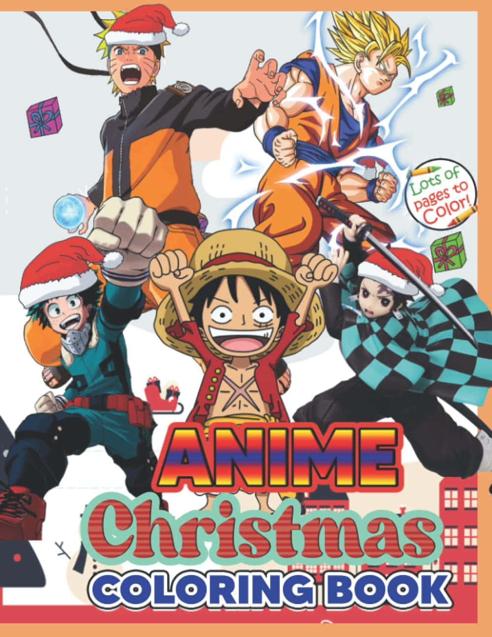 Intră în spiritul sărbătorilor cu această scenă festivă de Crăciun anime! Fundal