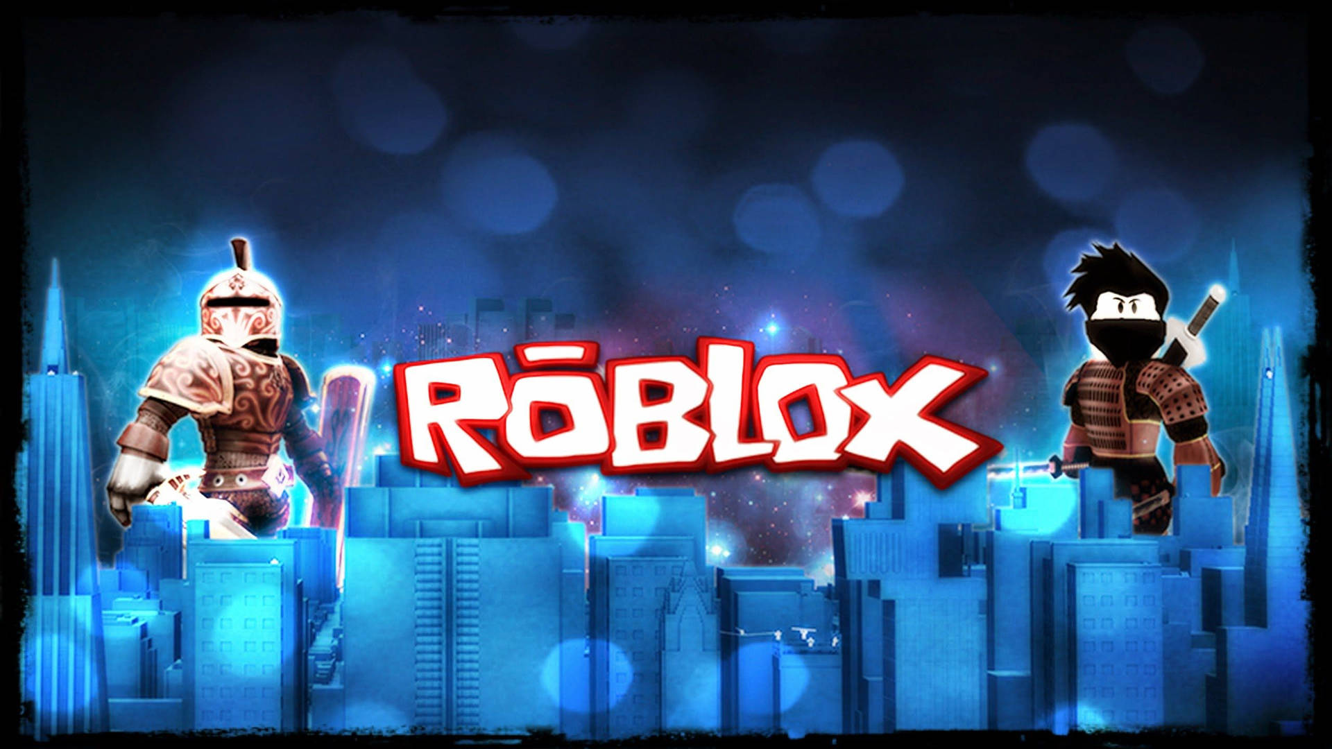 Tapet cool și artistic cu coperta Roblox în stil estetic neon. — Roblox Fundal