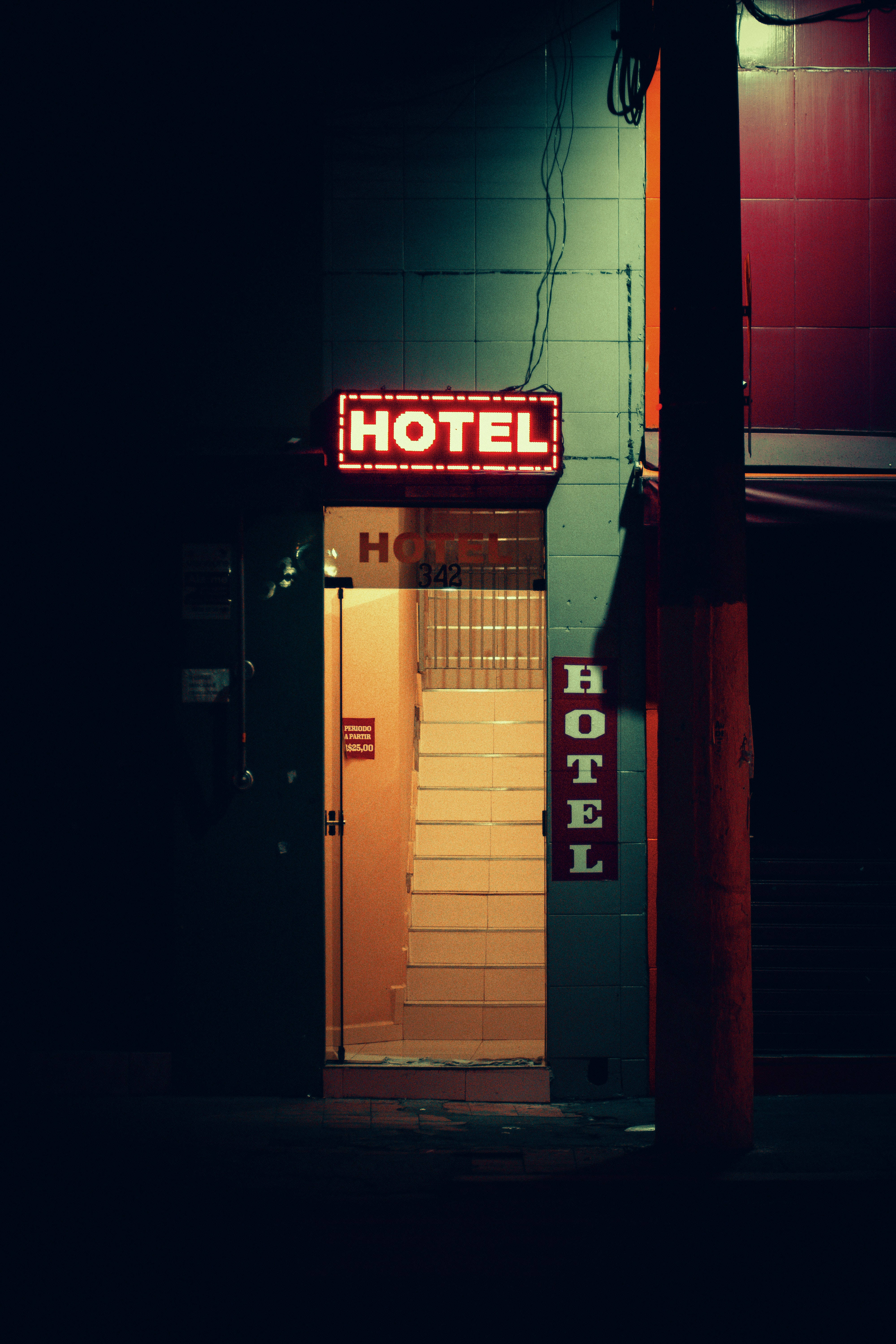 Intrare Artistică De Hotel Fundal