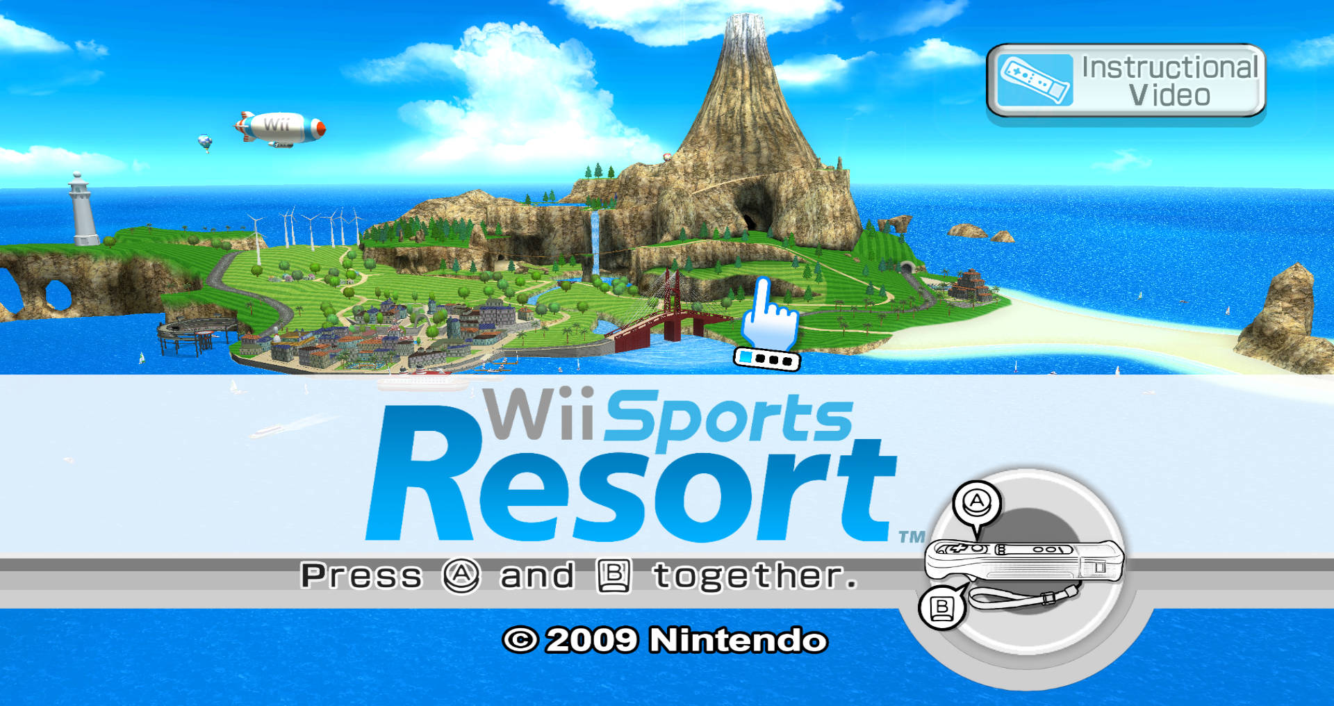 Intro jocului Wii Sports Resort Fundal