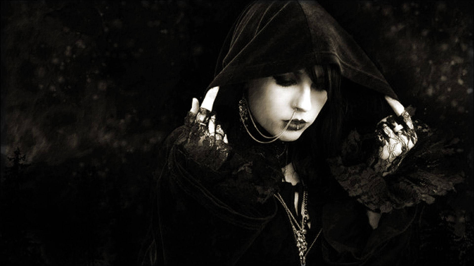 Întunecat și enigmatic, estetica Goth Fundal