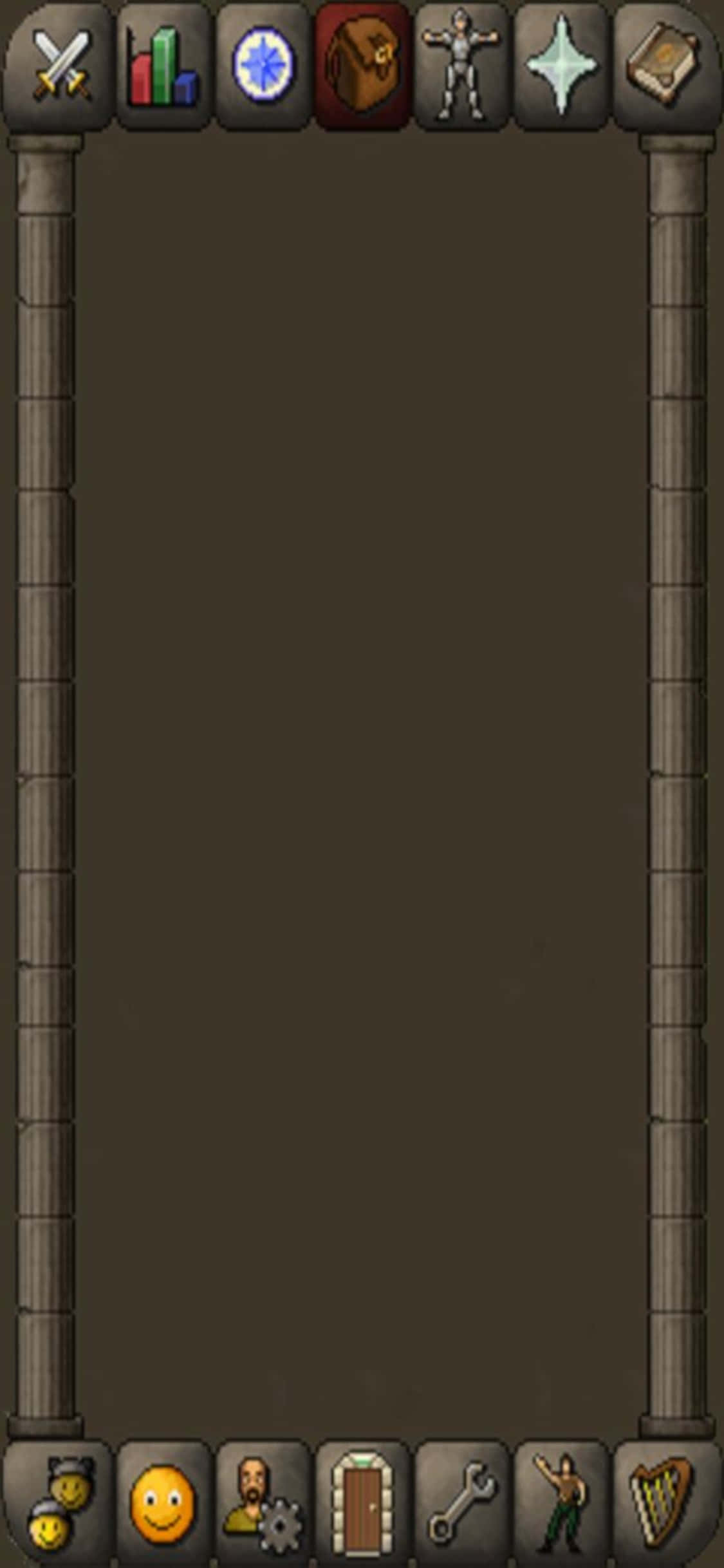 Inventar în Fundal iPhone X Runescape Oldschool Fundal