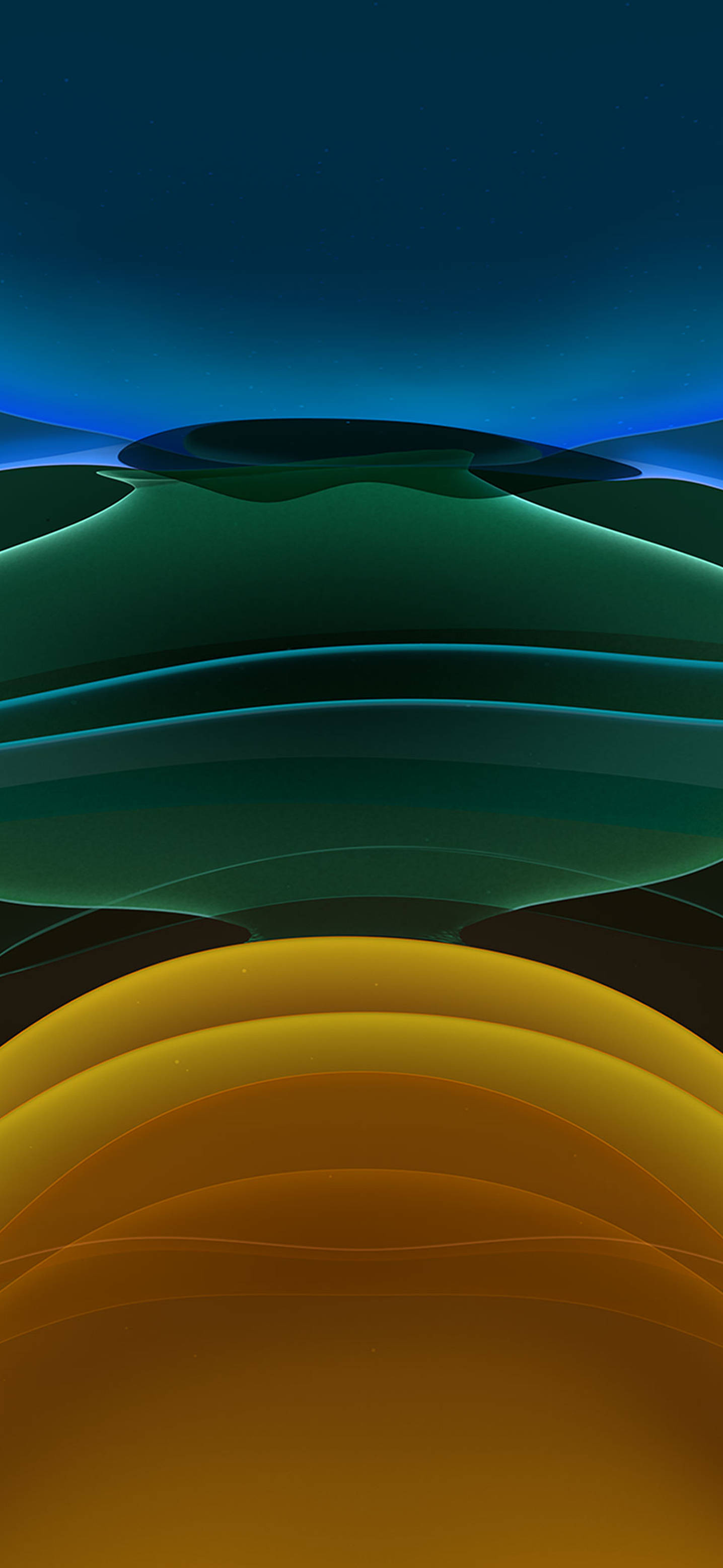 iOS 11 Abstract Verde și Galben Fundal