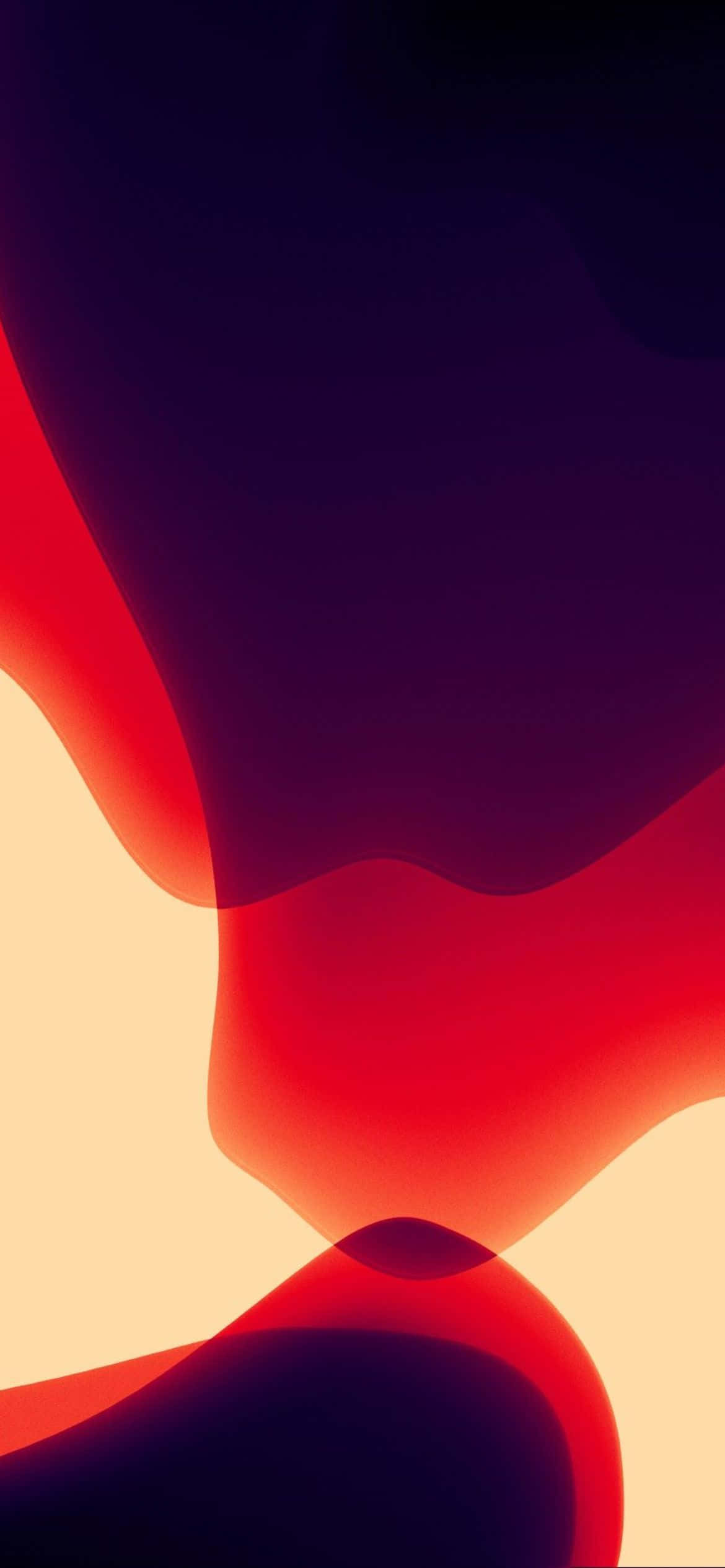 iOS 13 fundal portocaliu și violet Fundal