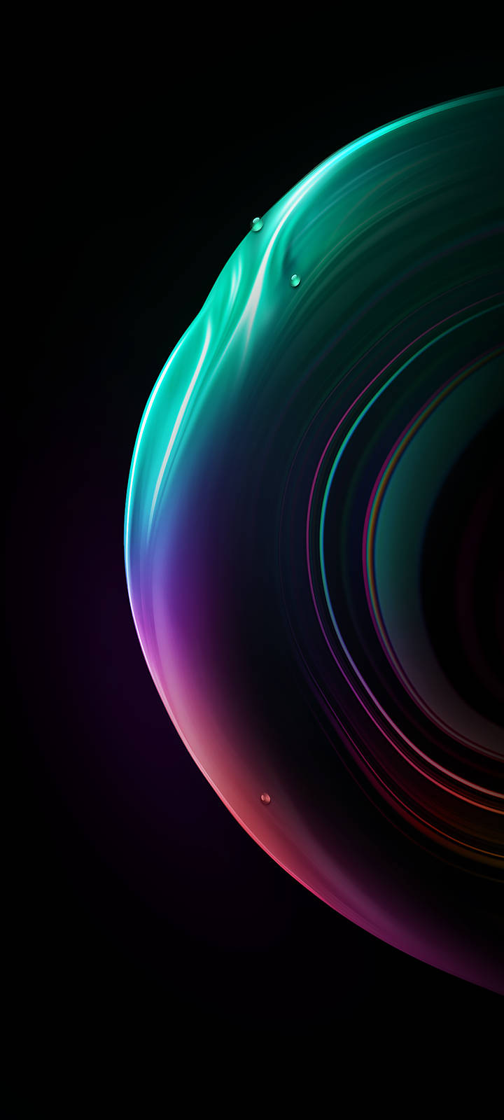 Sferă neon iOS 15 Fundal