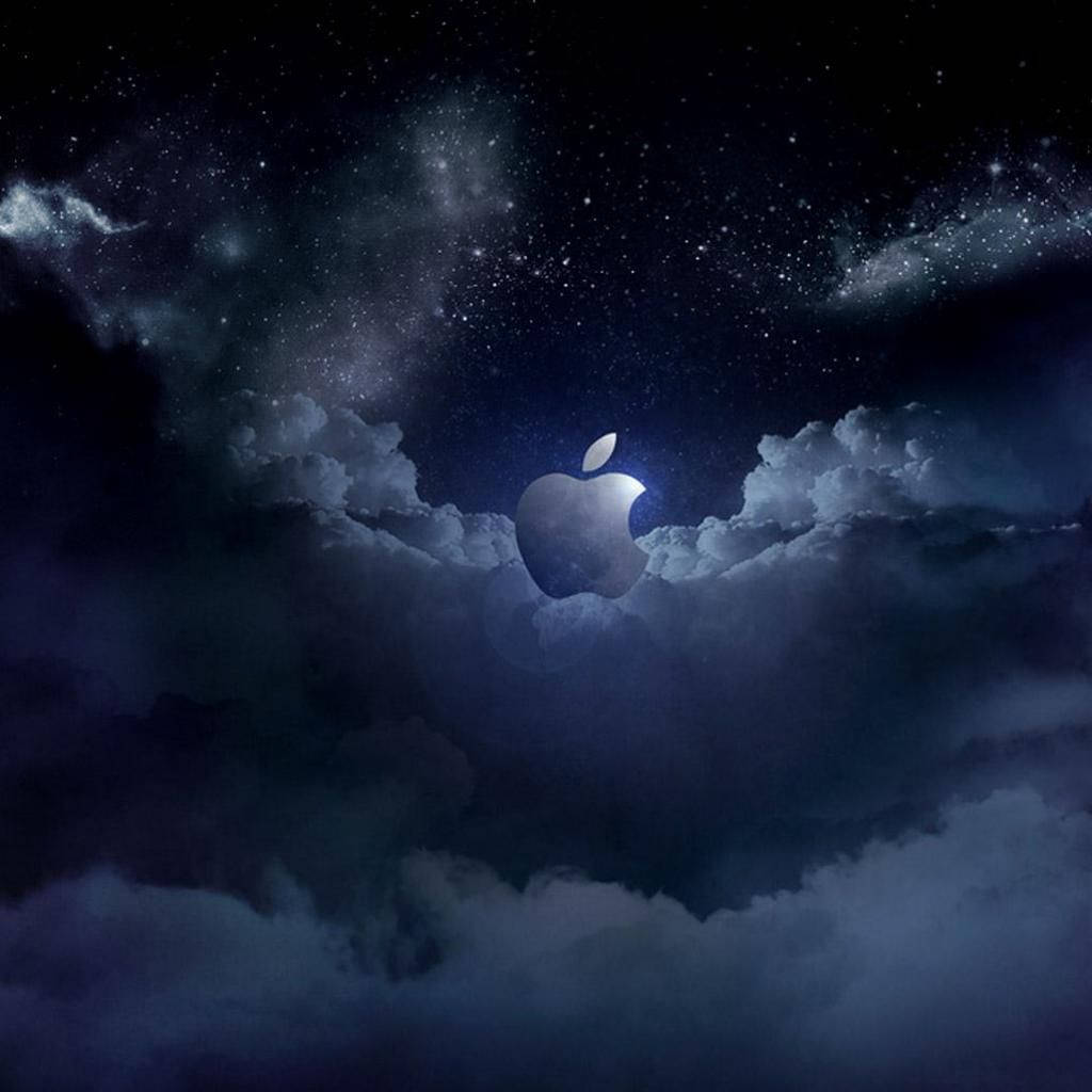 iPad Mini Apple Cer Înnorat Fundal