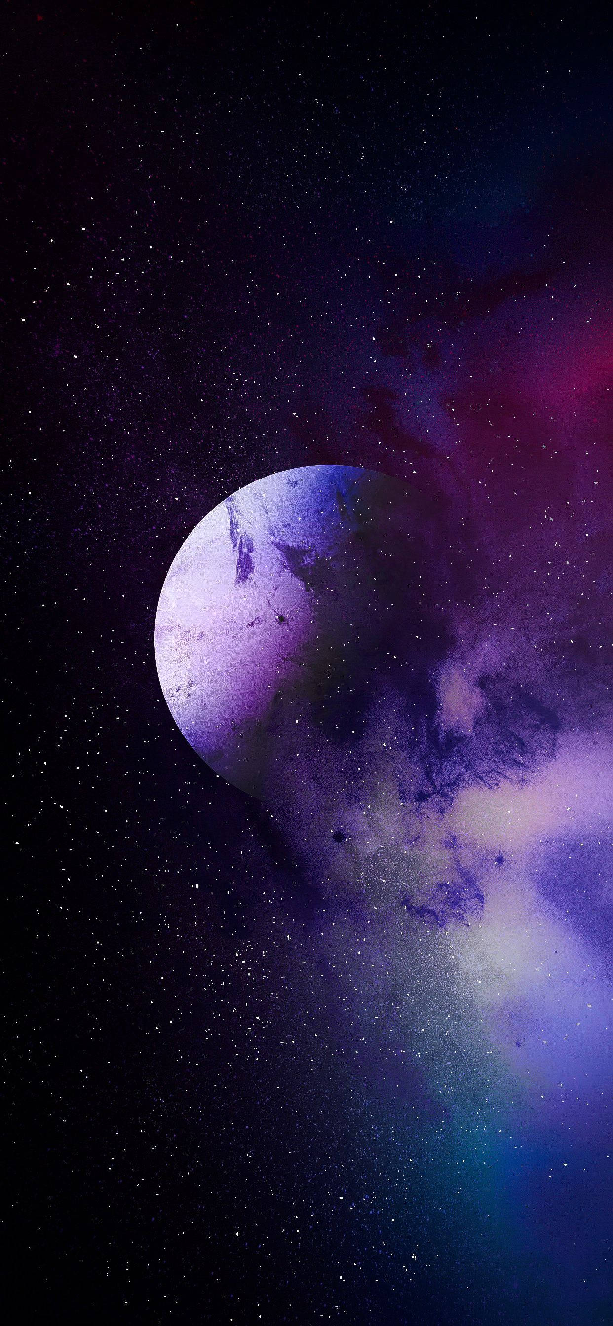 iPhone 11 Liliac Nocturnă a Bufniței Fundal