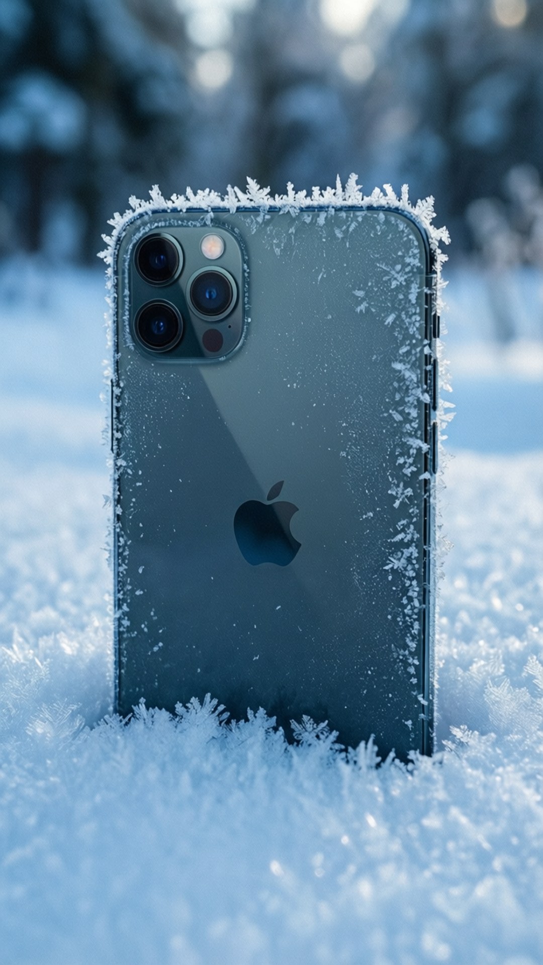 iPhone de Iarnă Înghețat Fundal