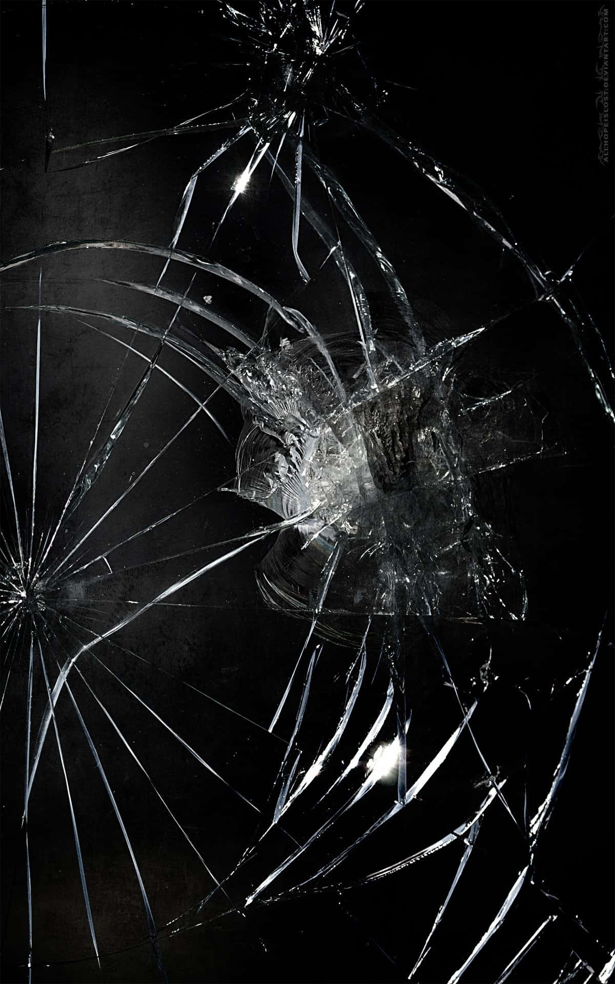 iPhone ecran spart zgârieturile farsă Fundal