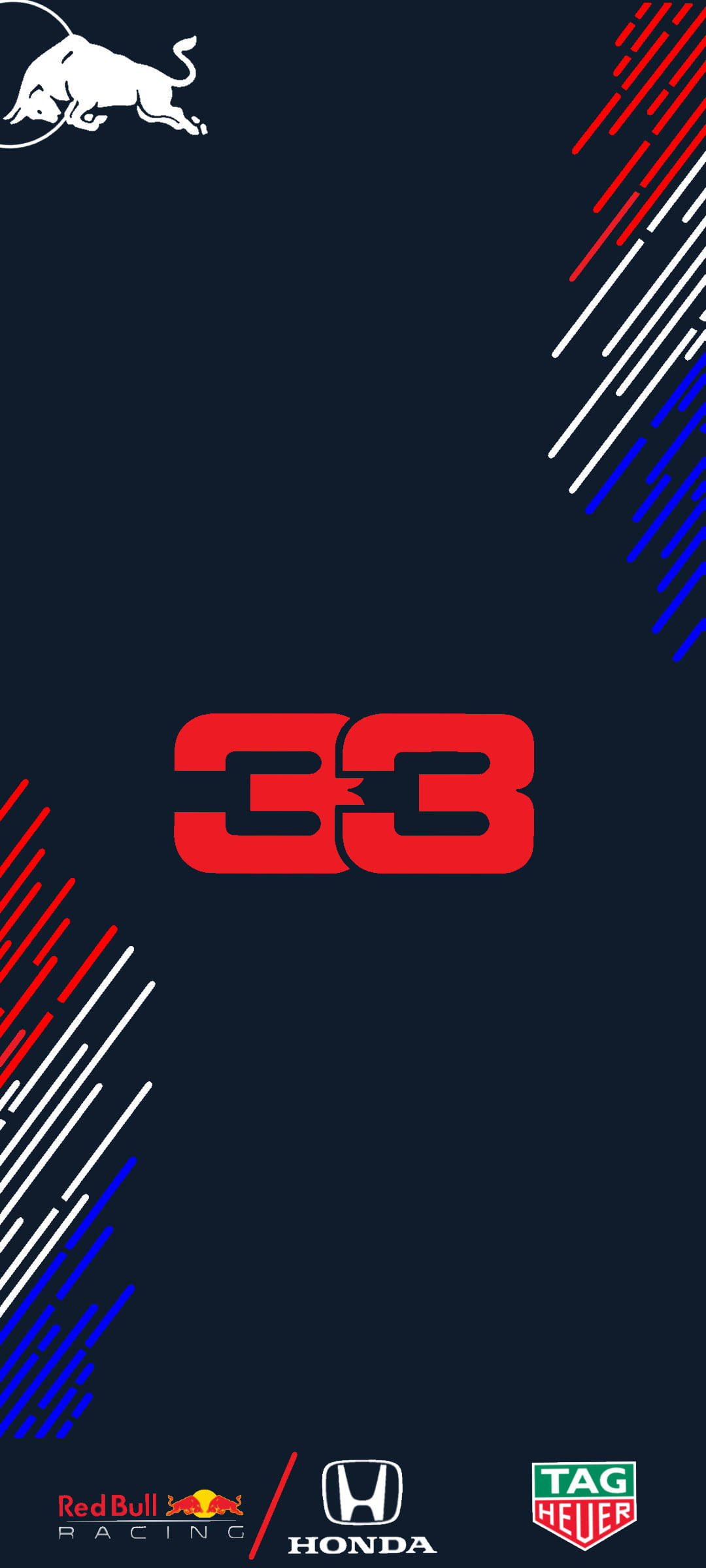 iPhone F1 Max Verstappen Numărul 33 Fundal