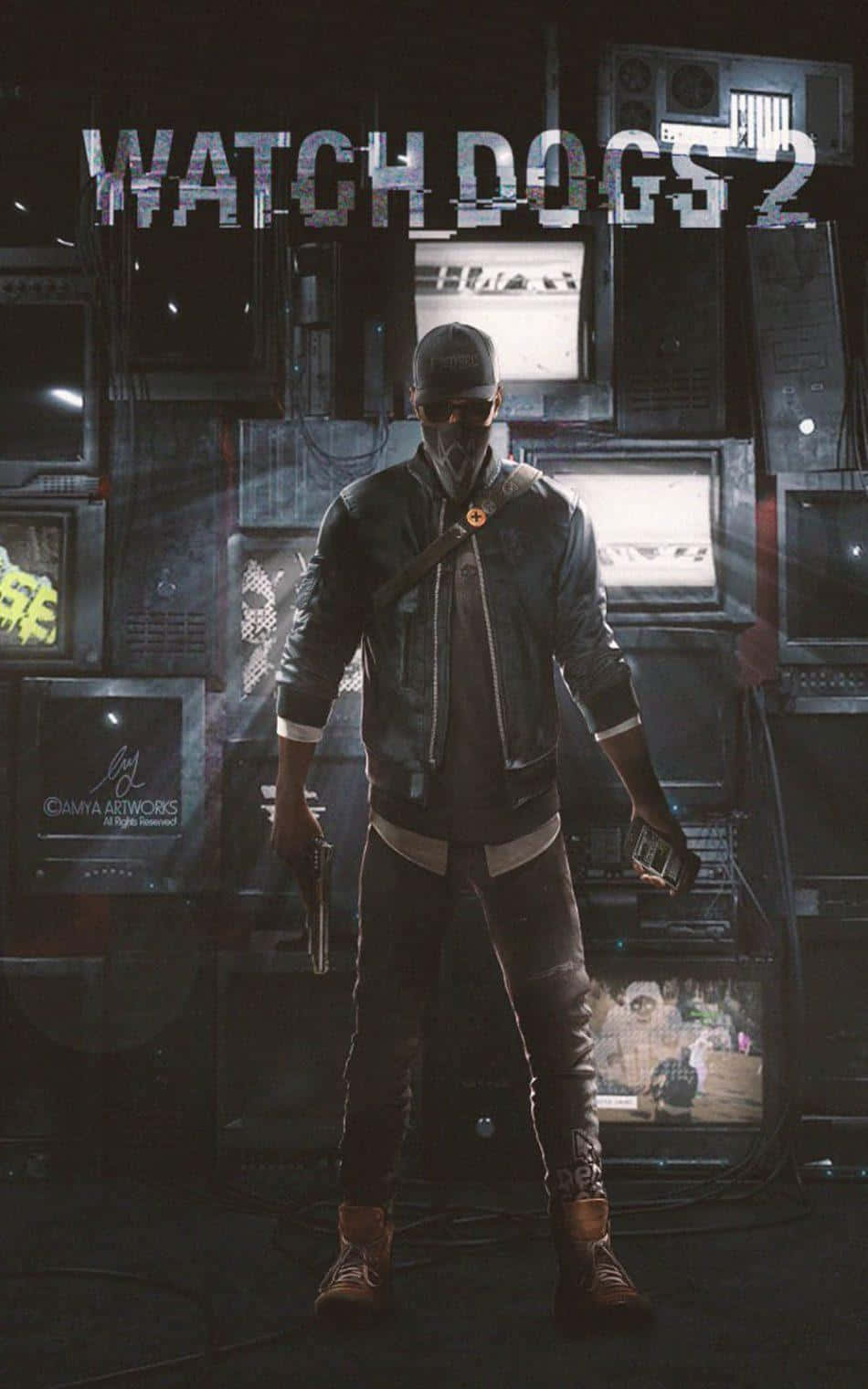 Cool Watch Dogs iPhone Fundal