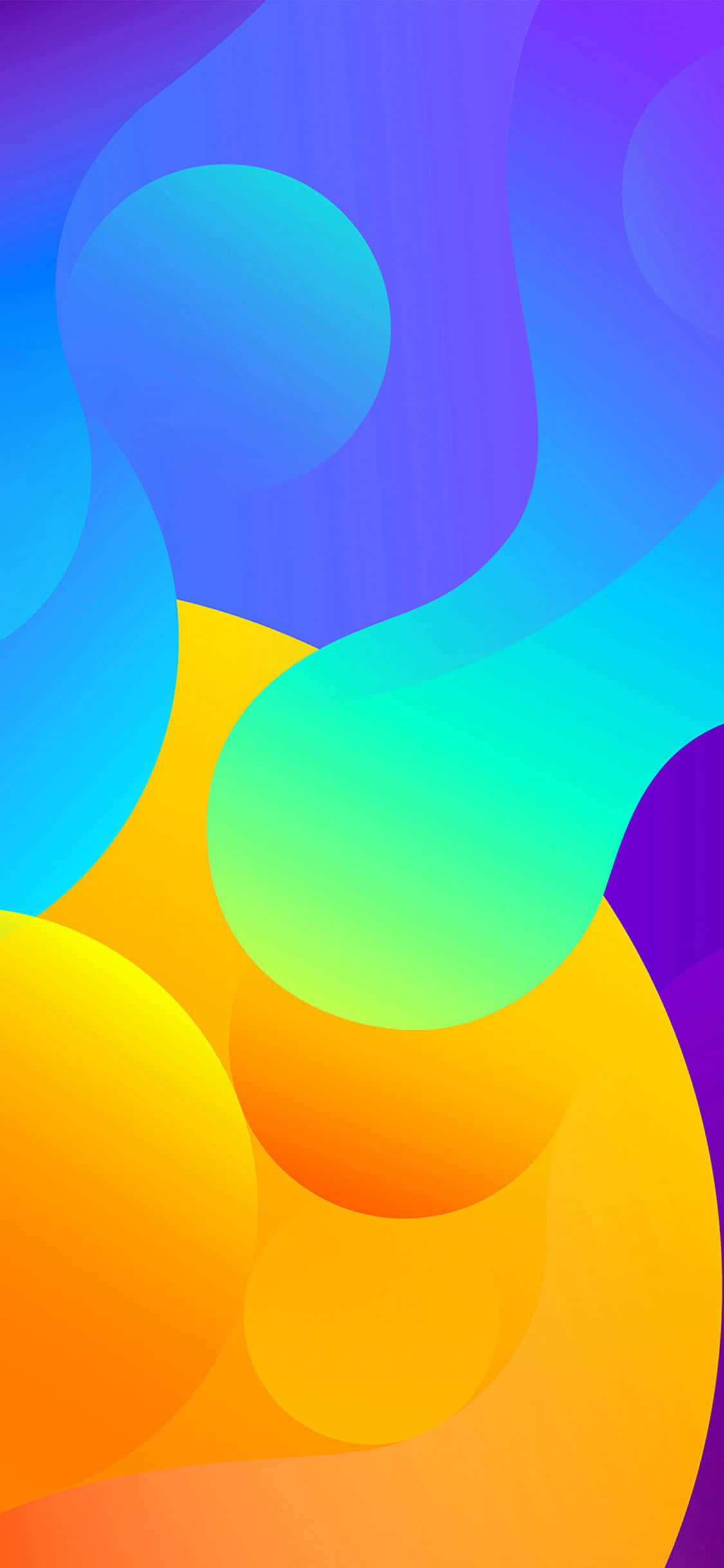 iPhone X Abstract Paint Blobs Fundal