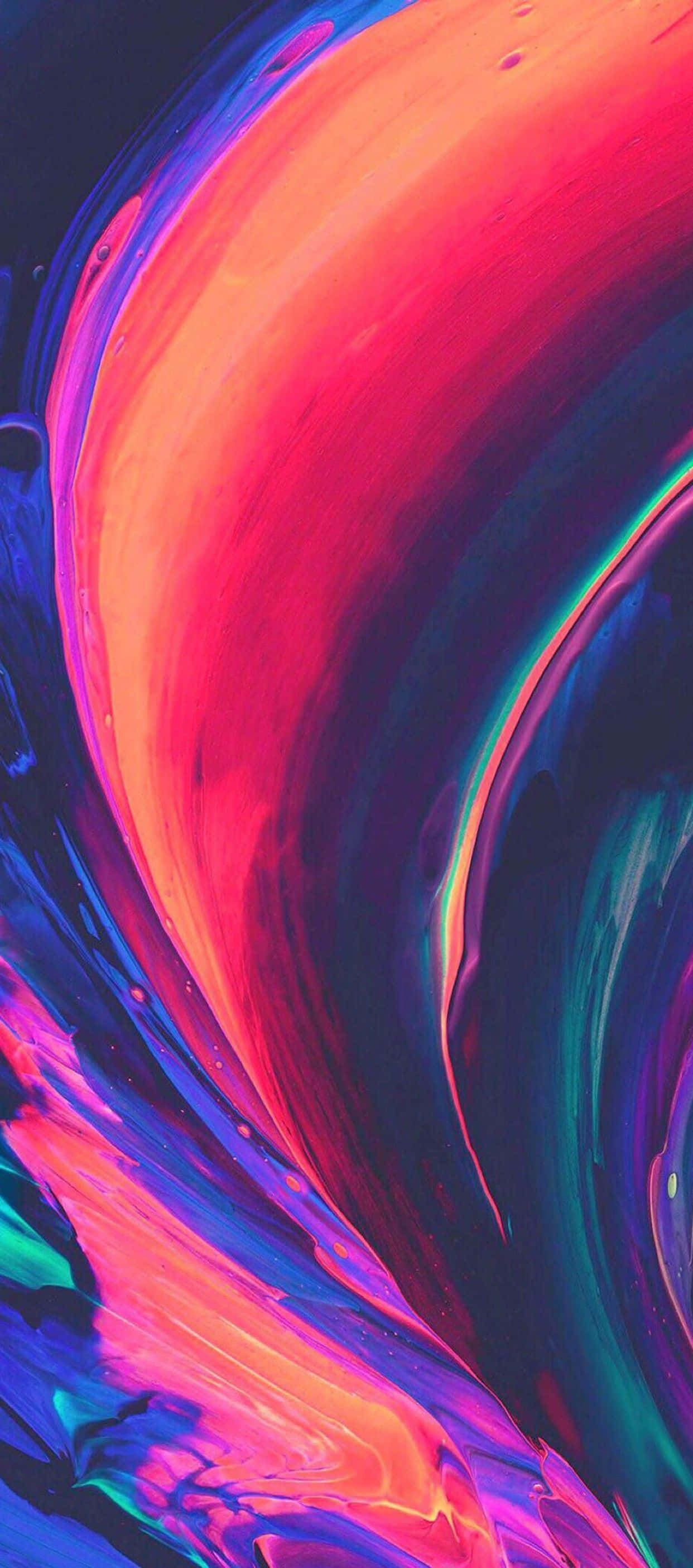 iPhone X Abstract Dungii Multiple de Vopsea Colorată Fundal