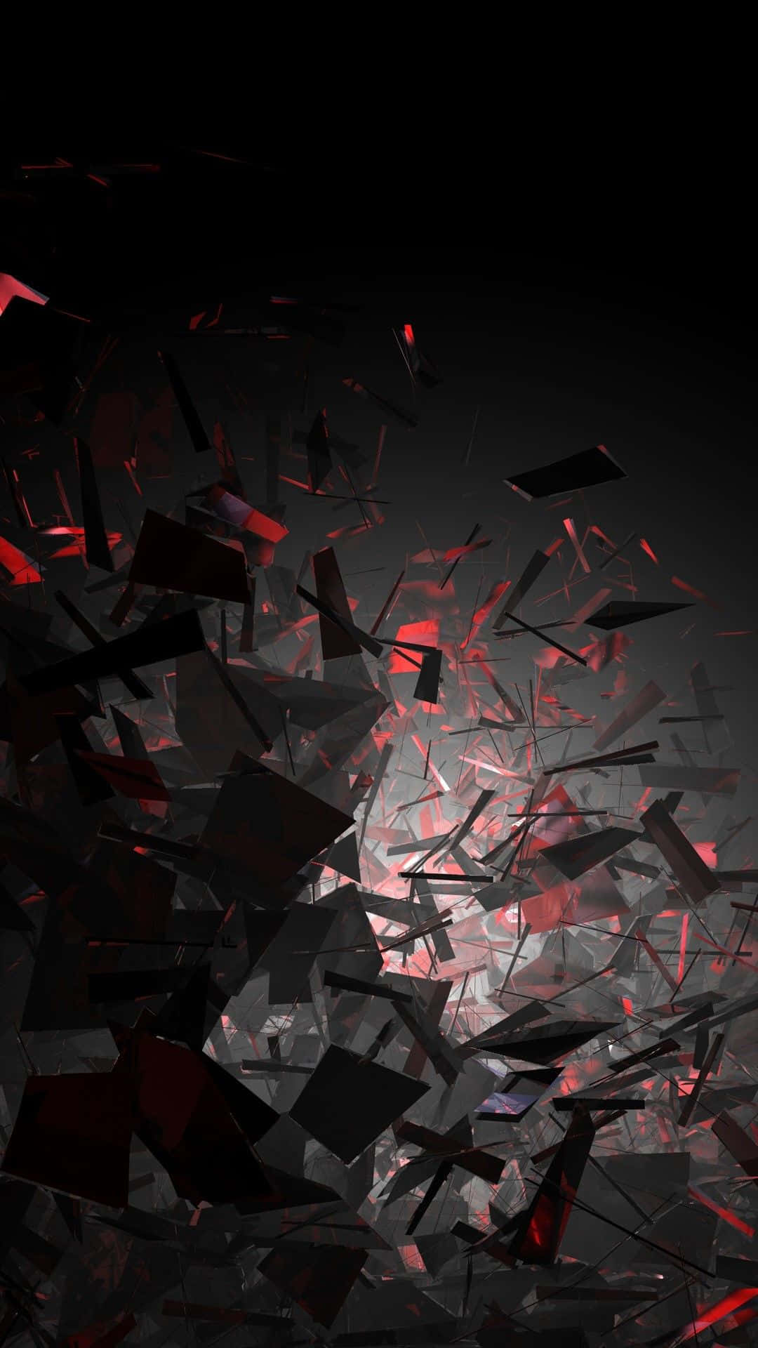 iPhone X Abstract Forme Întunecate Sparte Fundal