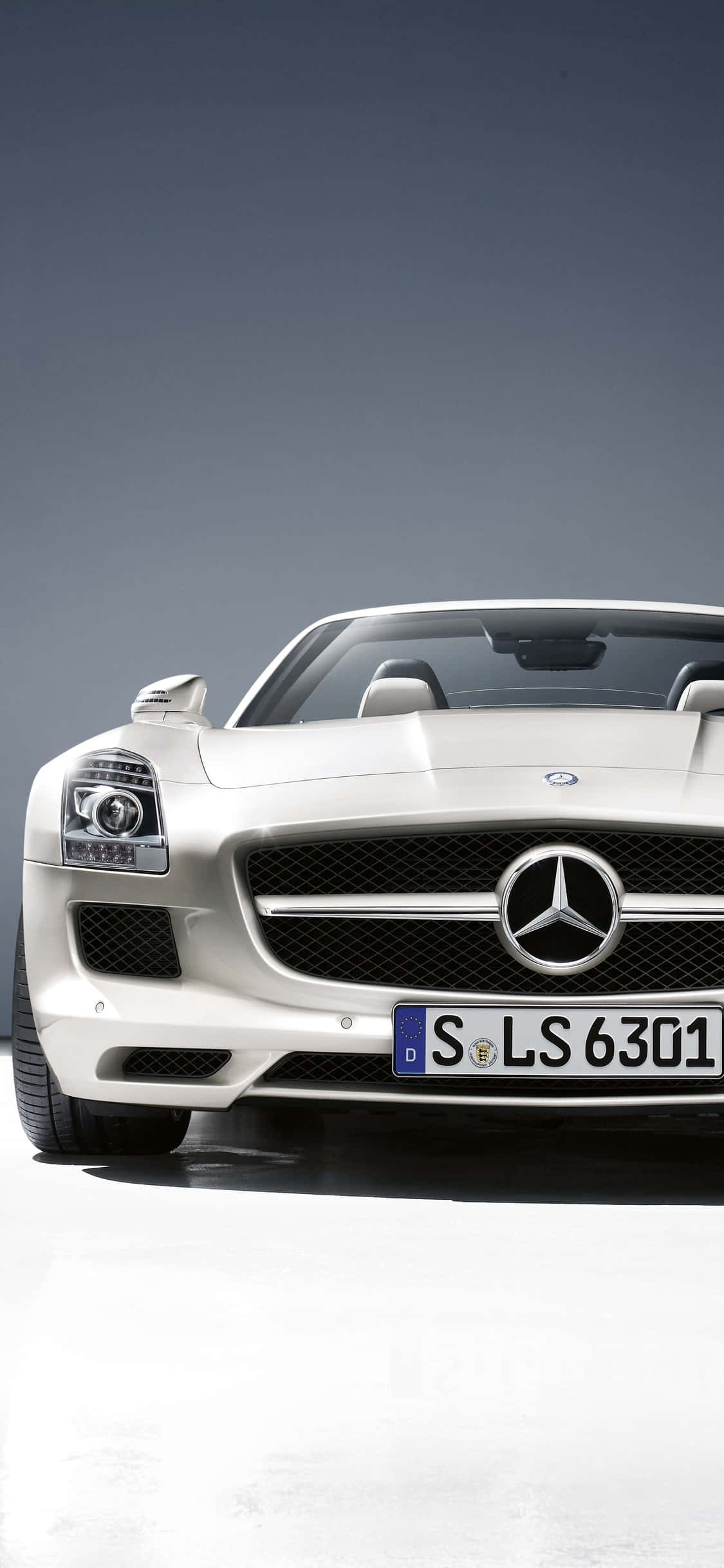 iPhone X Amg Gt-r Fundal White SLS AMG Fundal