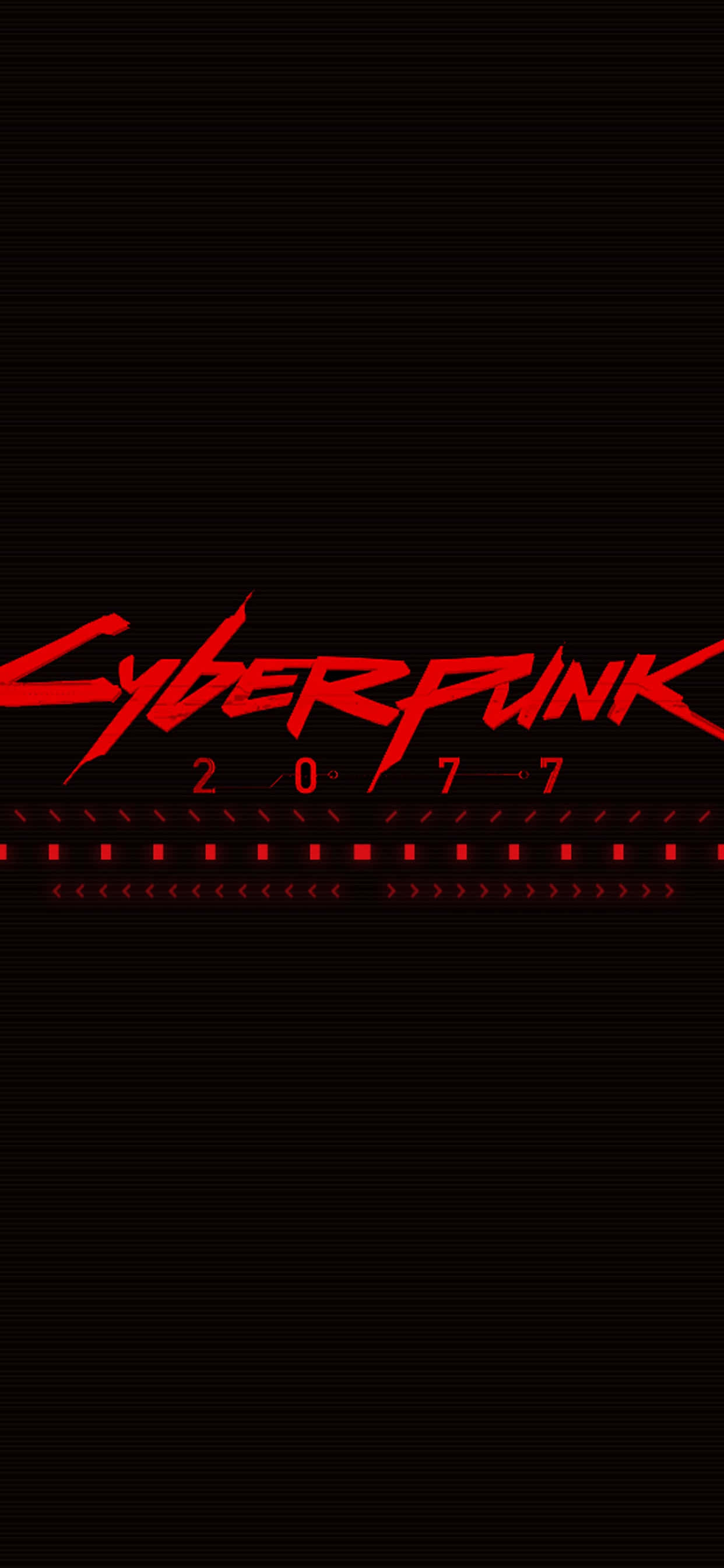 Fundal iPhone X Cyberpunk 2077 Poster Roșu Fundal