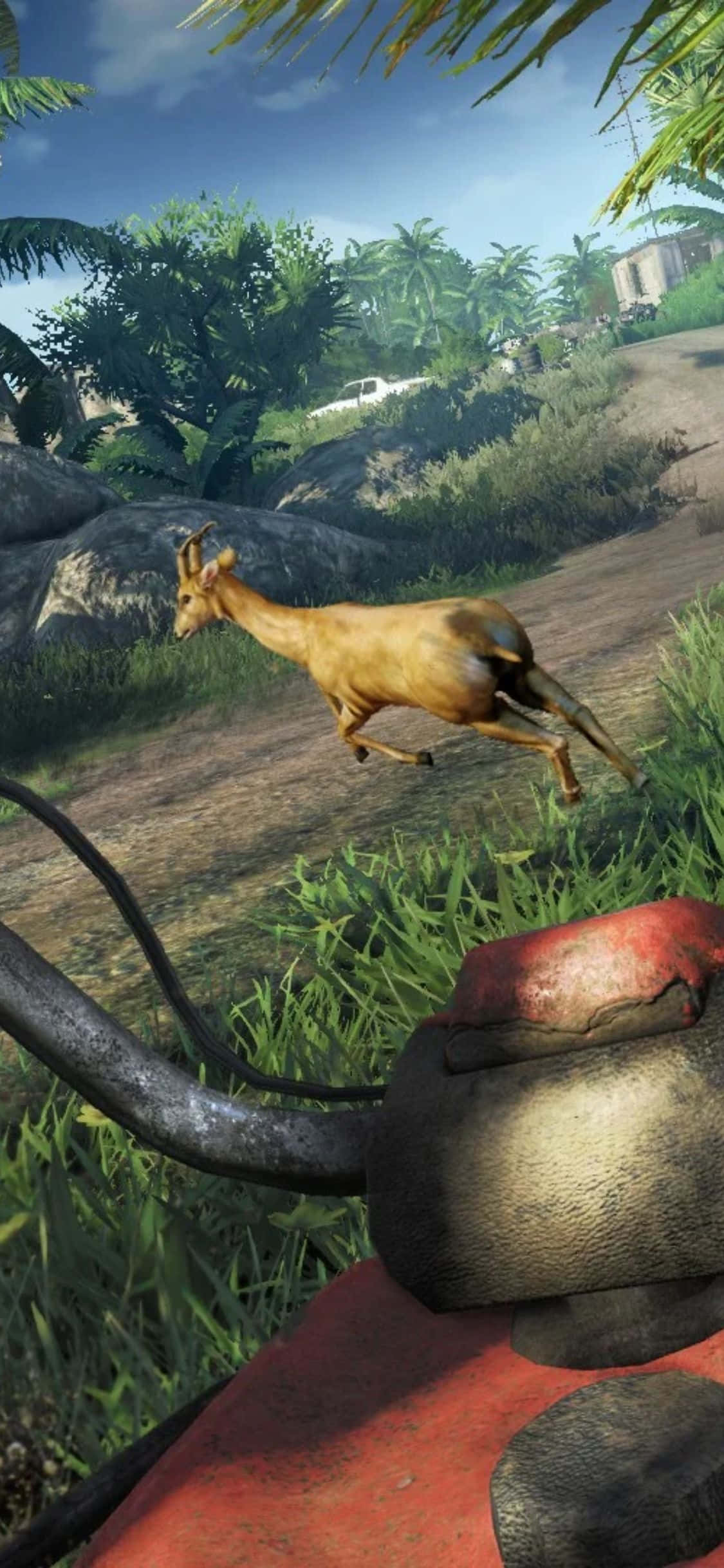 iPhone X Far Cry 3 Cerb Alergând Fundal