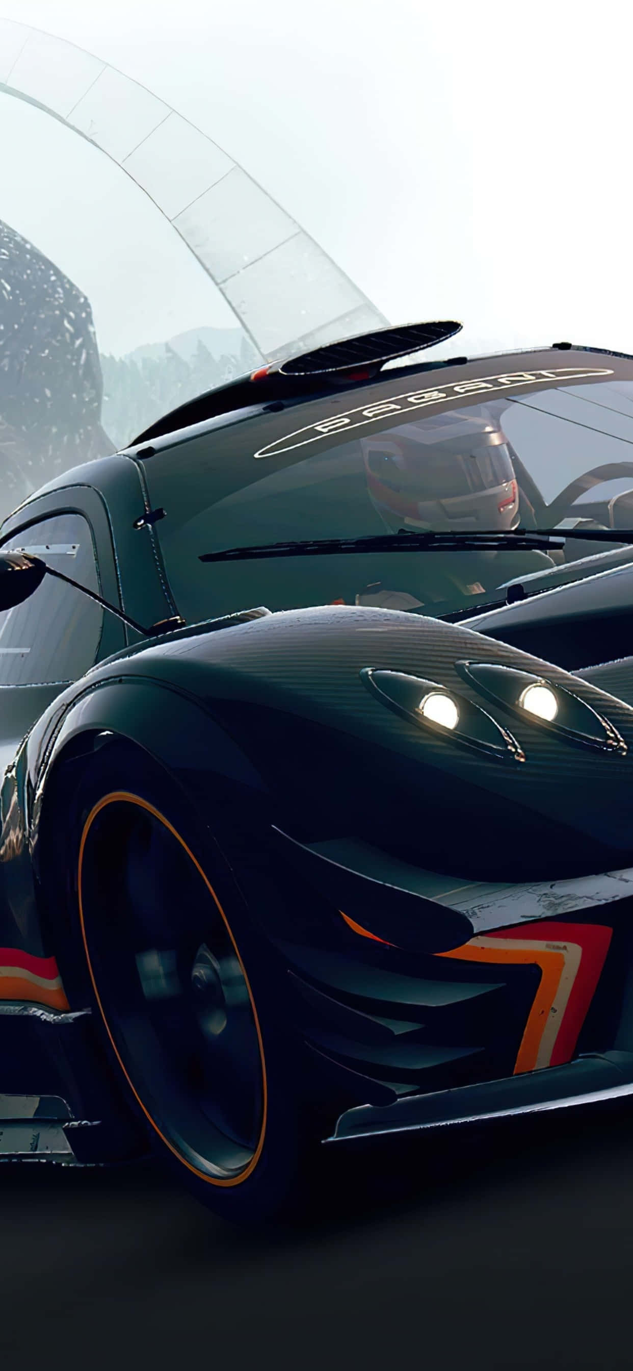 iPhone X Grid Autosport Fundal și Conductor de Cursă Fundal