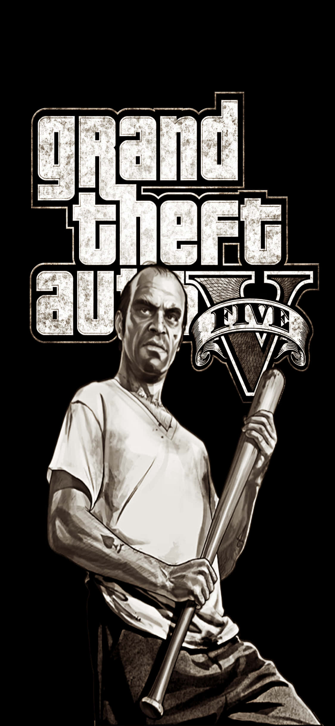 iPhone X Fundal Grand Theft Auto V și Trevor Philips Fundal