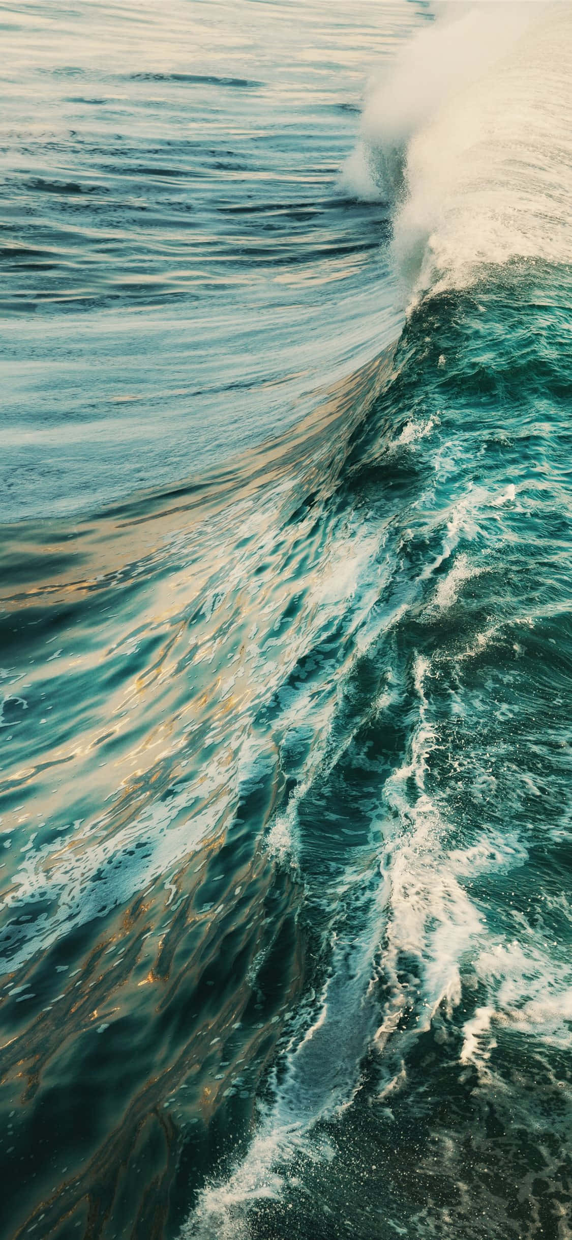 iPhone X Malibu Fundal Valuri Albastre Ocean Fundal