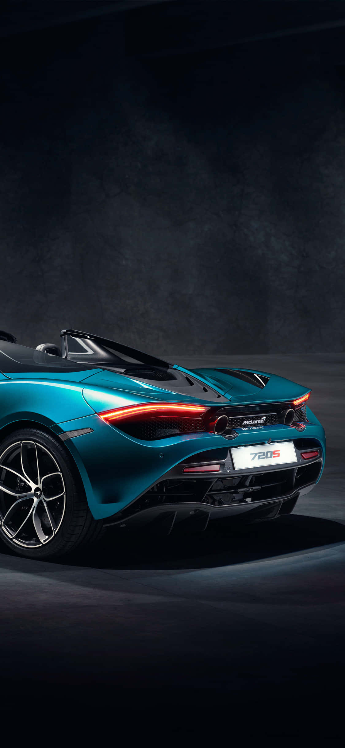 iPhone X Mclaren 720s Spider Pista Fundal