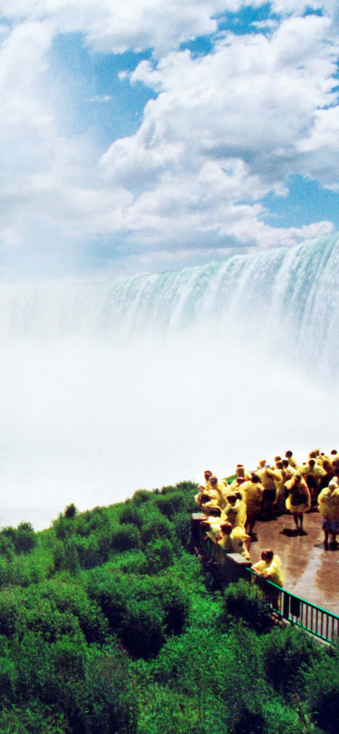 iPhone X Niagara Falls Cer Fundal