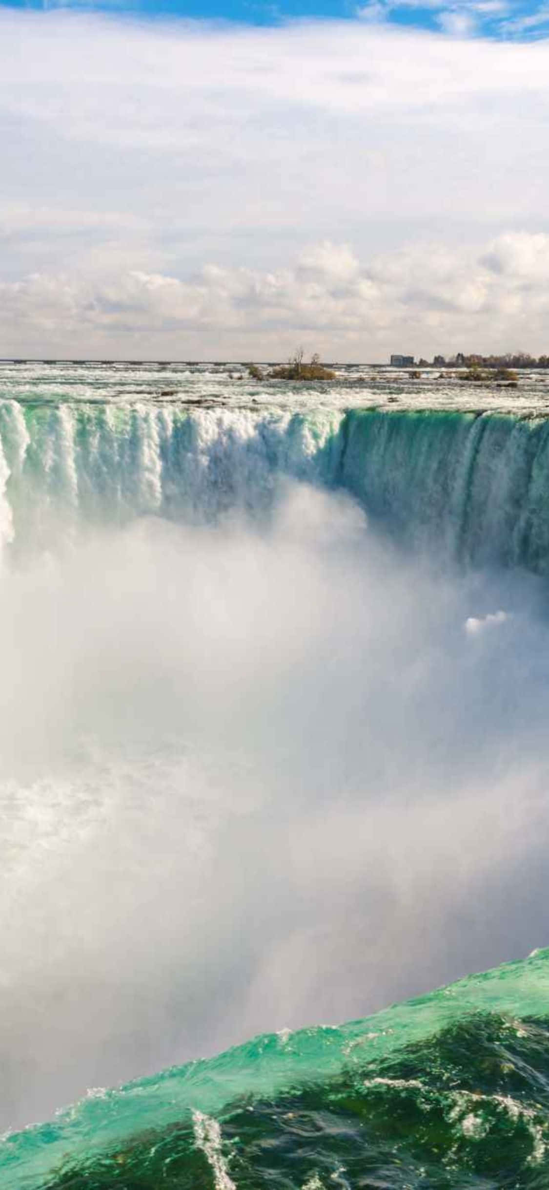 iPhone X Niagara Falls Destination Background Fundal
