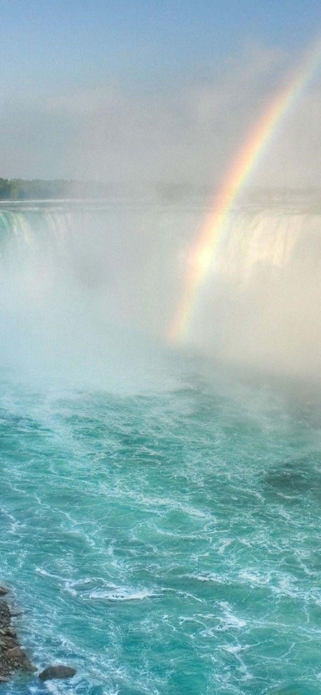 iPhone X Niagara Falls Curcubeu Fundal