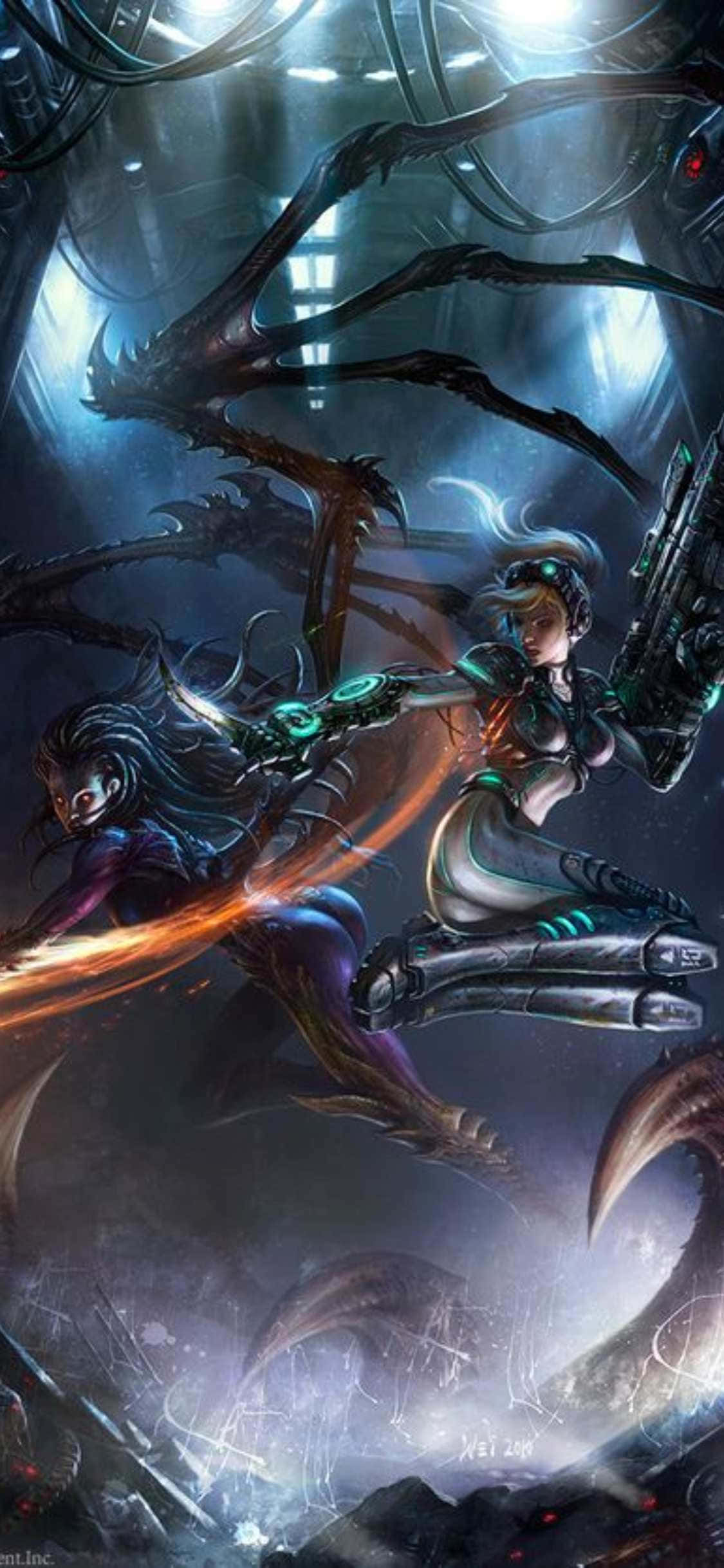 Fundal iPhone X Starcraft II Sarah Nova Fundal