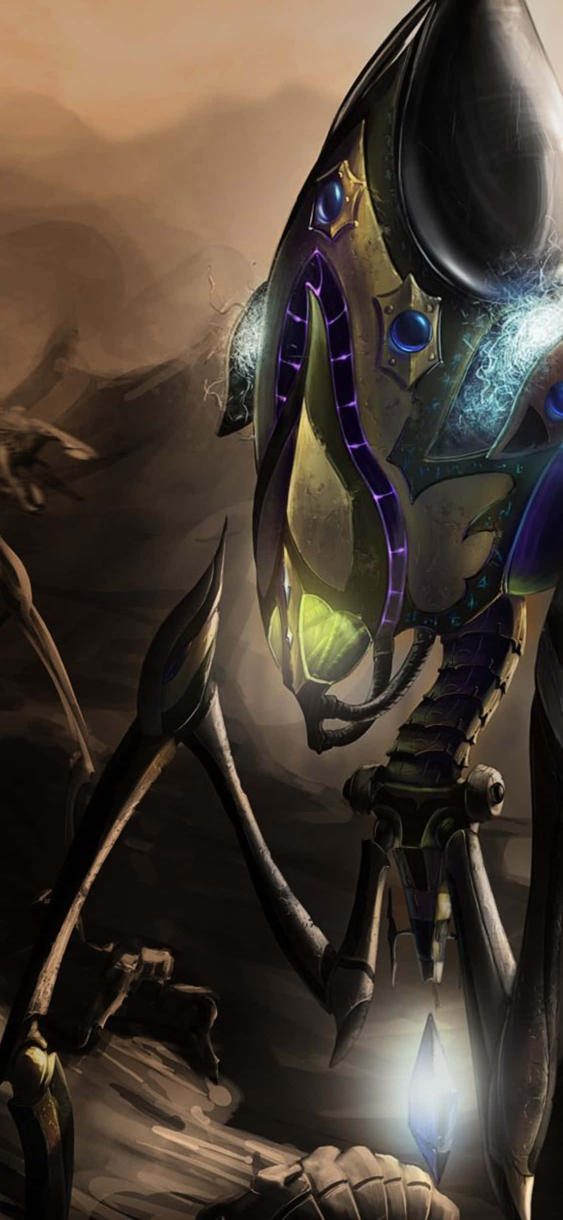 iPhone X Starcraft Ii Fundal Galactic Fundal