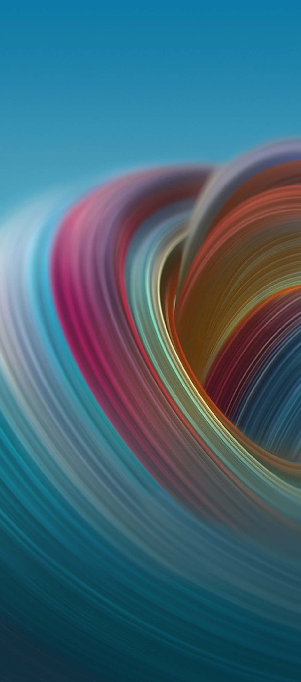 iPhone X Abstract Vârtej Multicolor Fundal