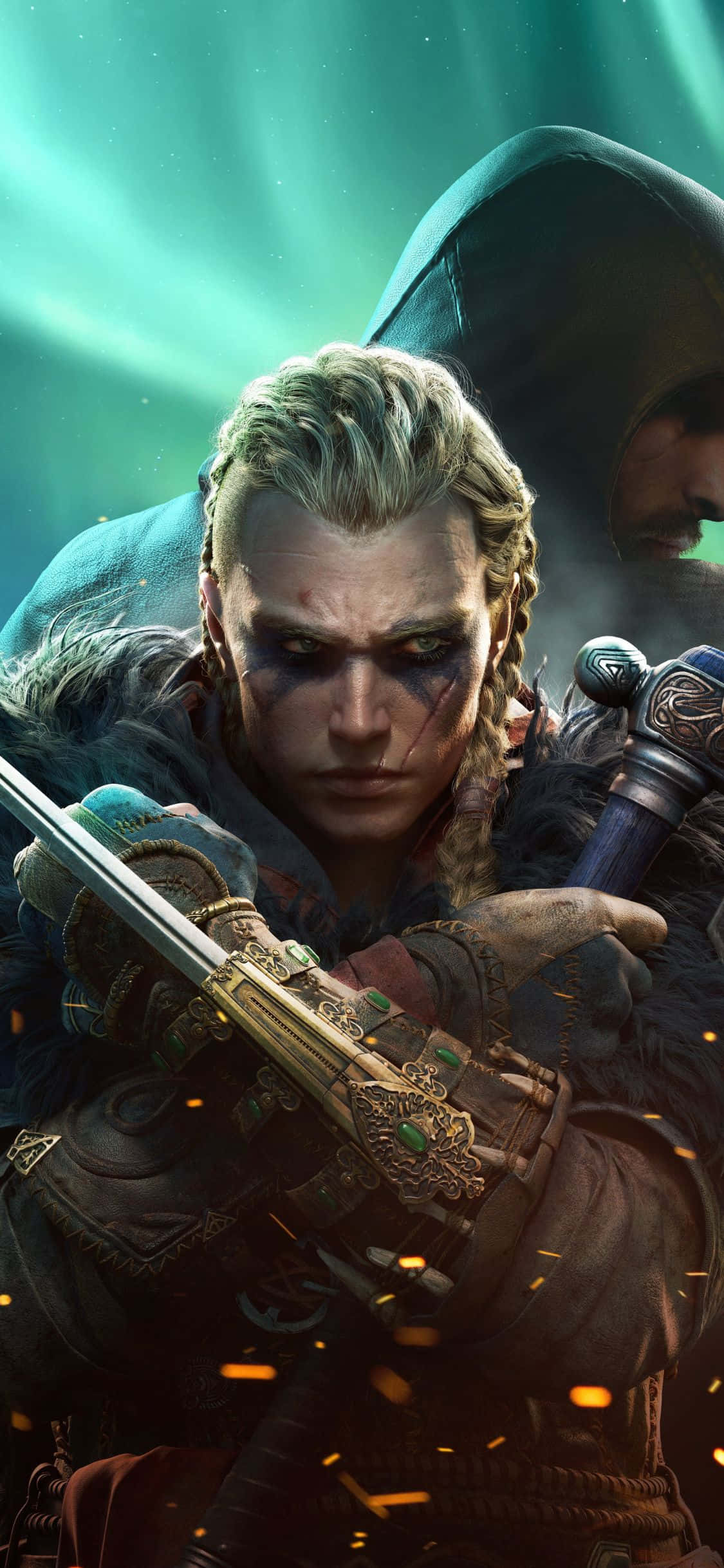 iPhone Xs Assassin's Creed Valhalla Eivor Feminină Asasin Fundal