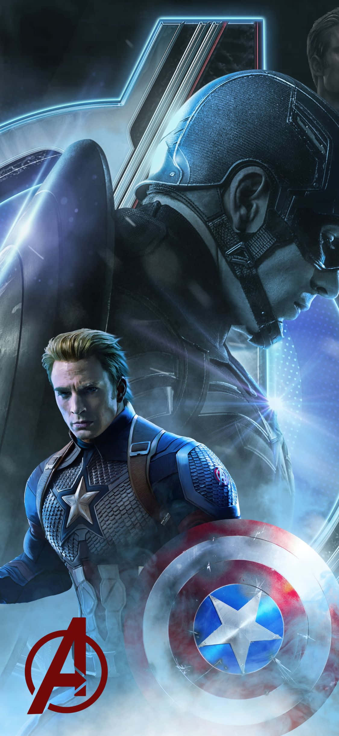iPhone XS Avengers Suprapunere Fundal Captain America Fundal