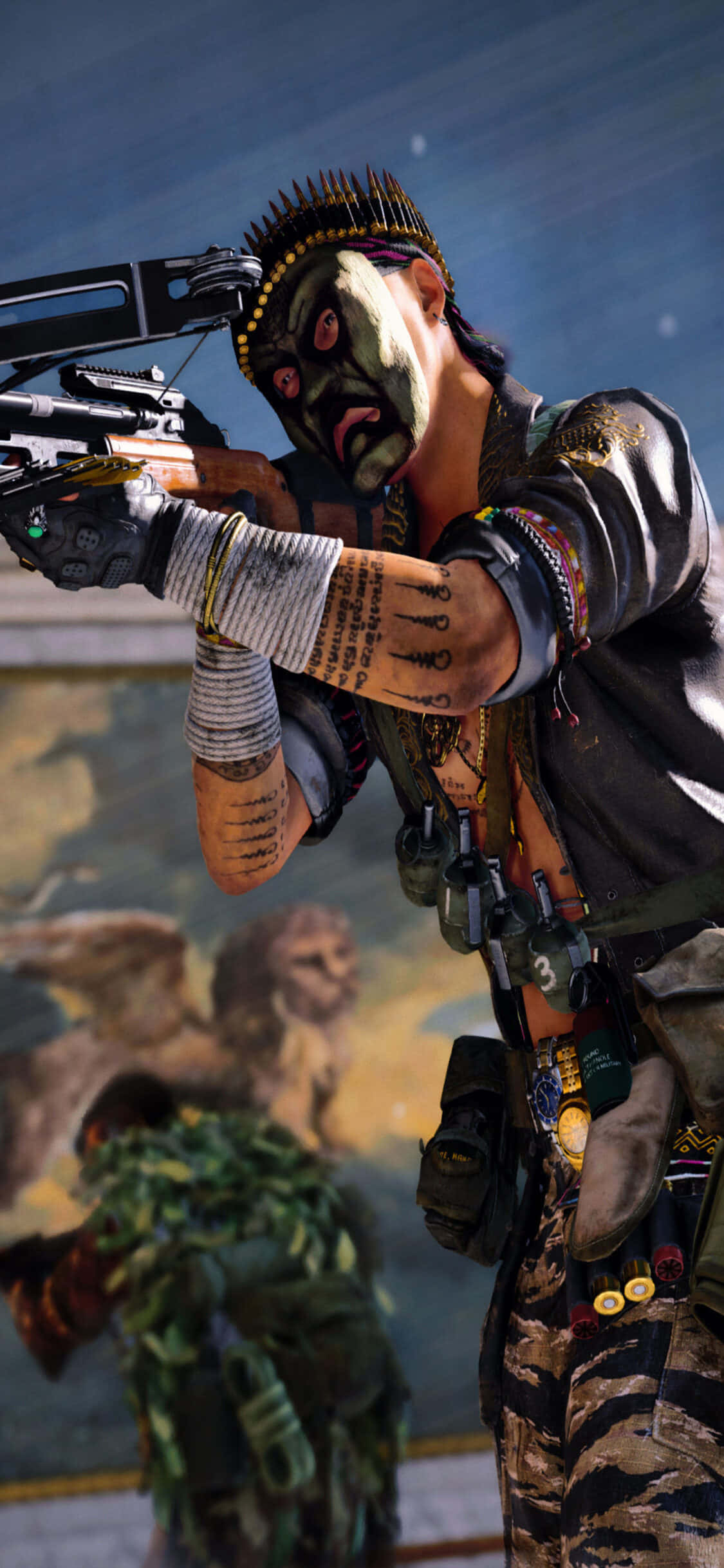 iPhone Xs Call Of Duty Black Ops Cold War Arbaleta Fundal