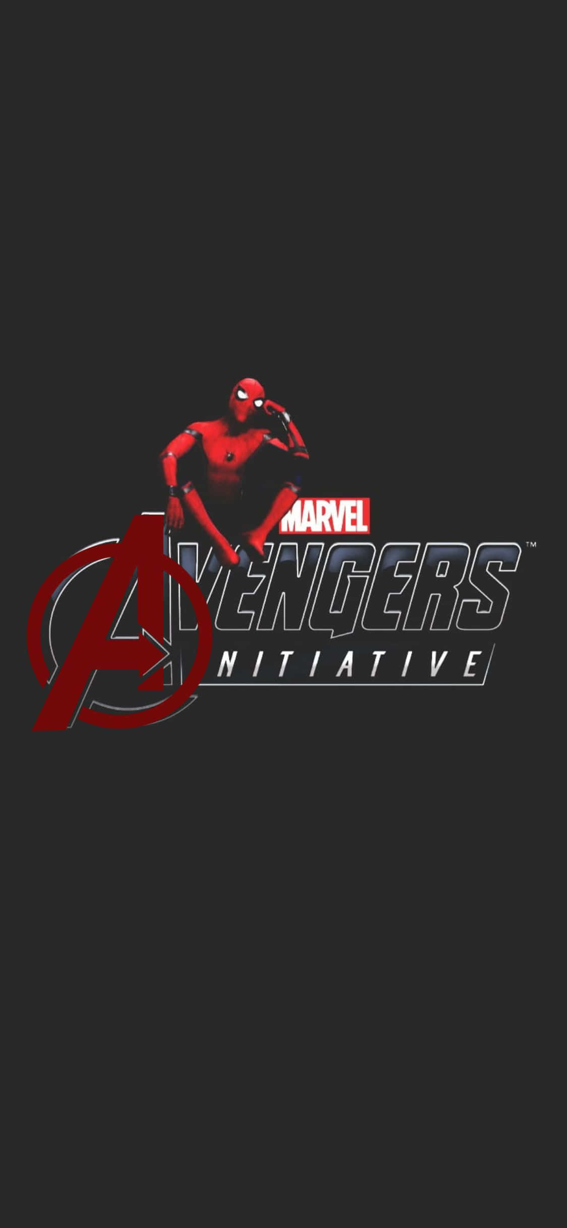 iPhone XS Fundal Inițiativa Avengers cu Spider-man Fundal
